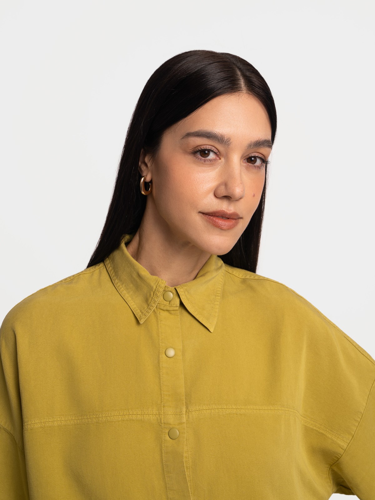 Рубашка оверсайз с коротким рукавом