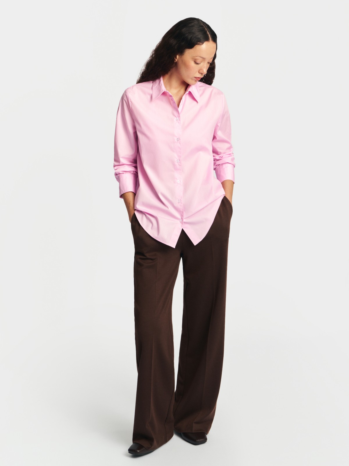 Рубашка прямого силуэта