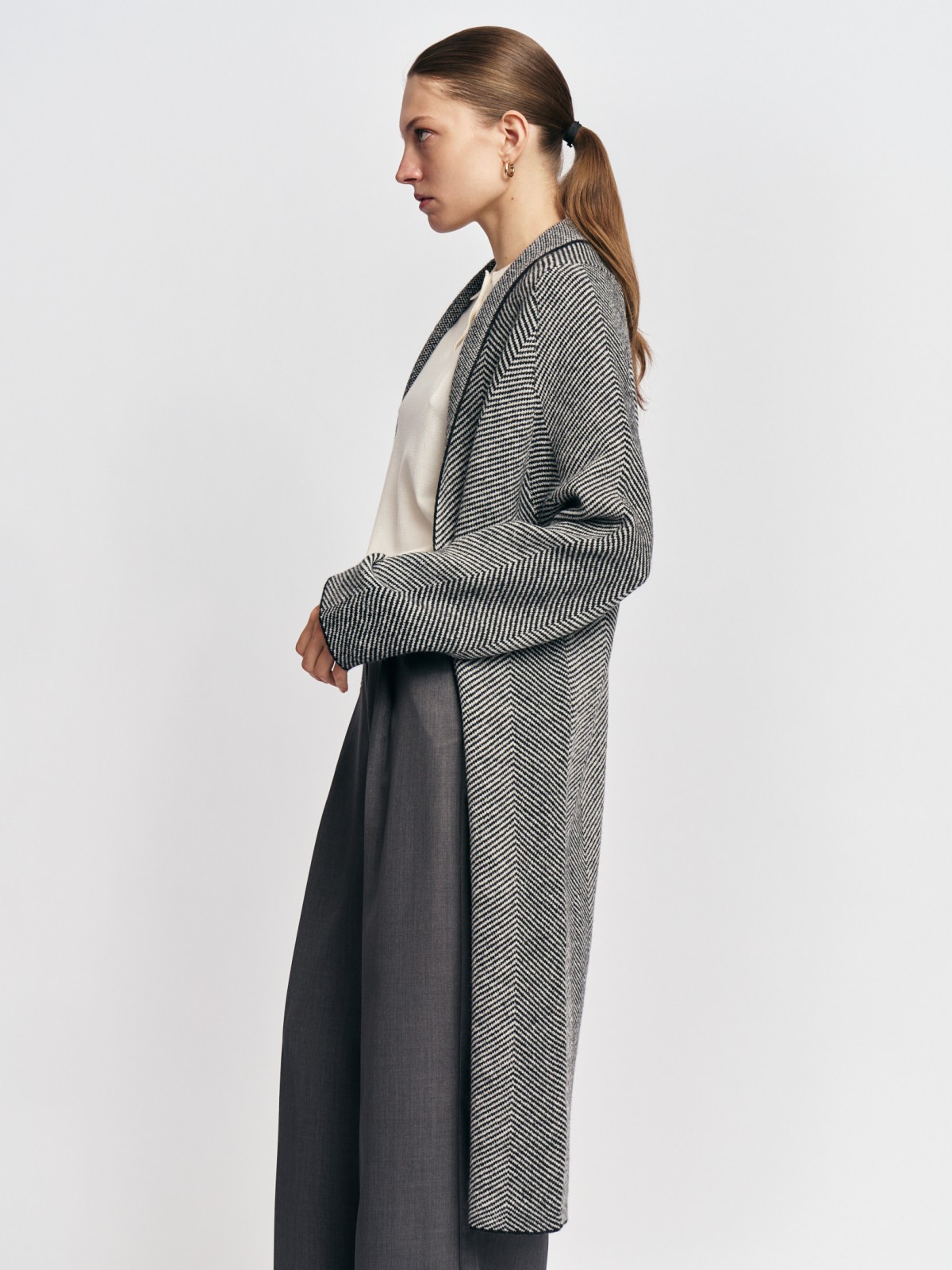 Трикотажный кардиган без застёжки