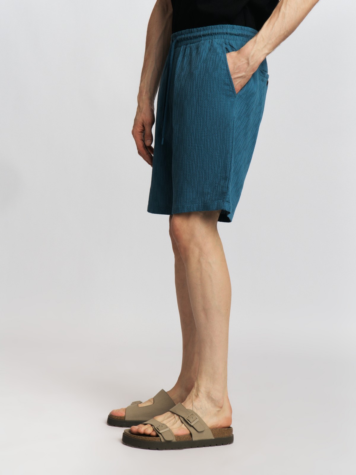 Хлопковые шорты на резинке