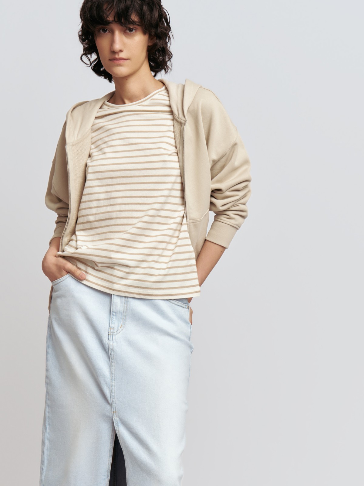 Футболка из хлопка в полоску