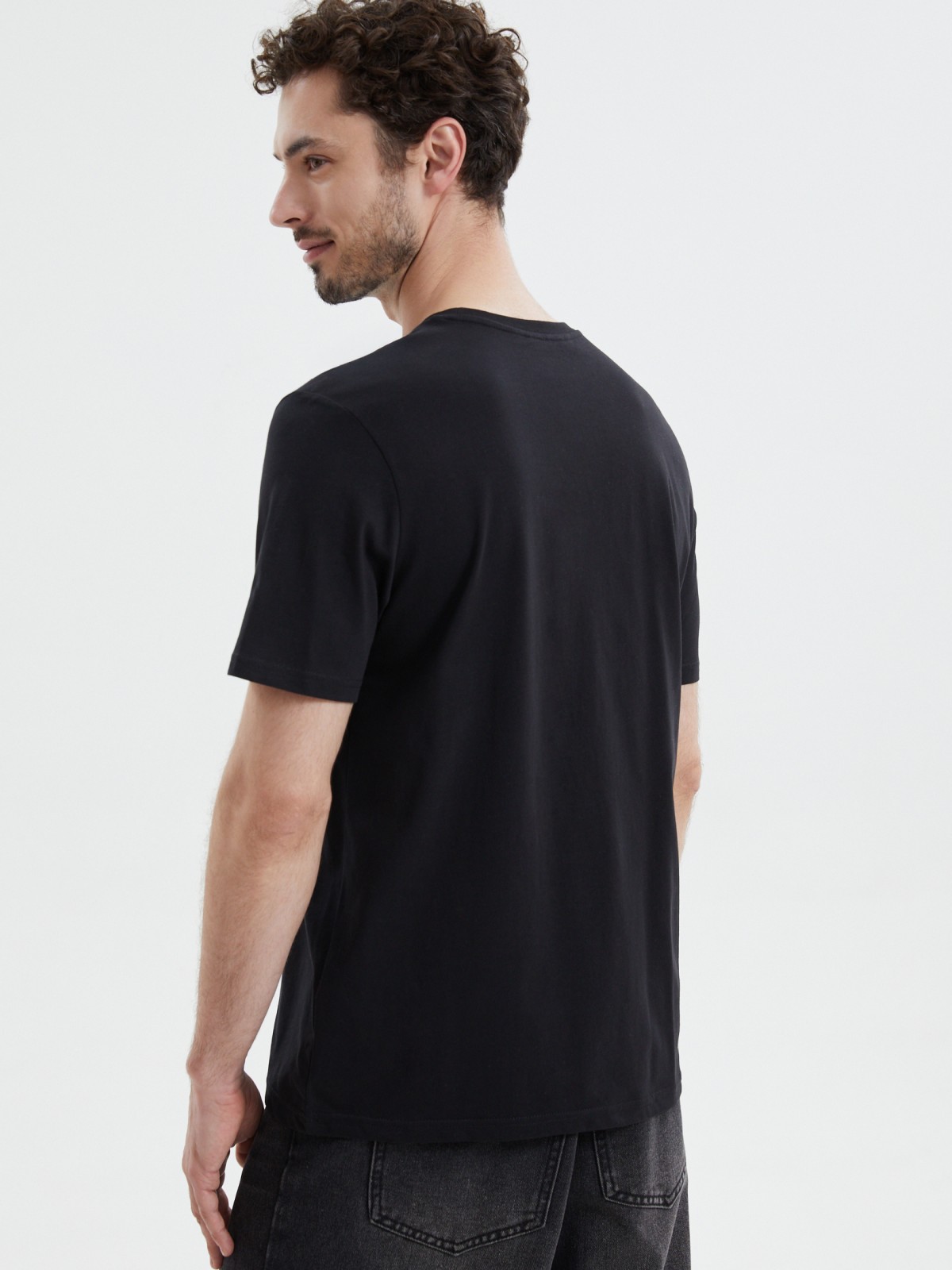 Футболка из хлопка с принтом