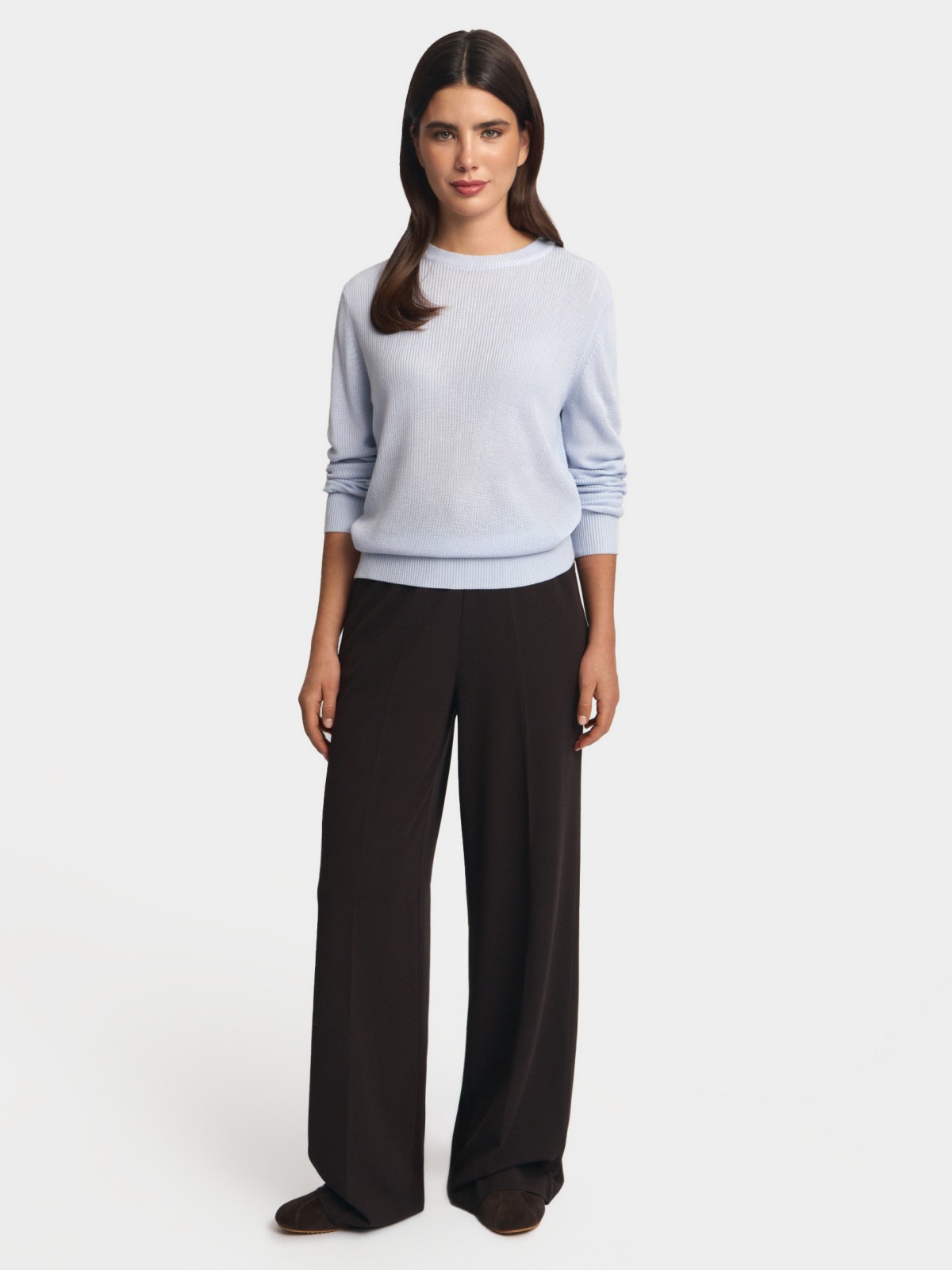 Вязаный джемпер с длинным рукавом