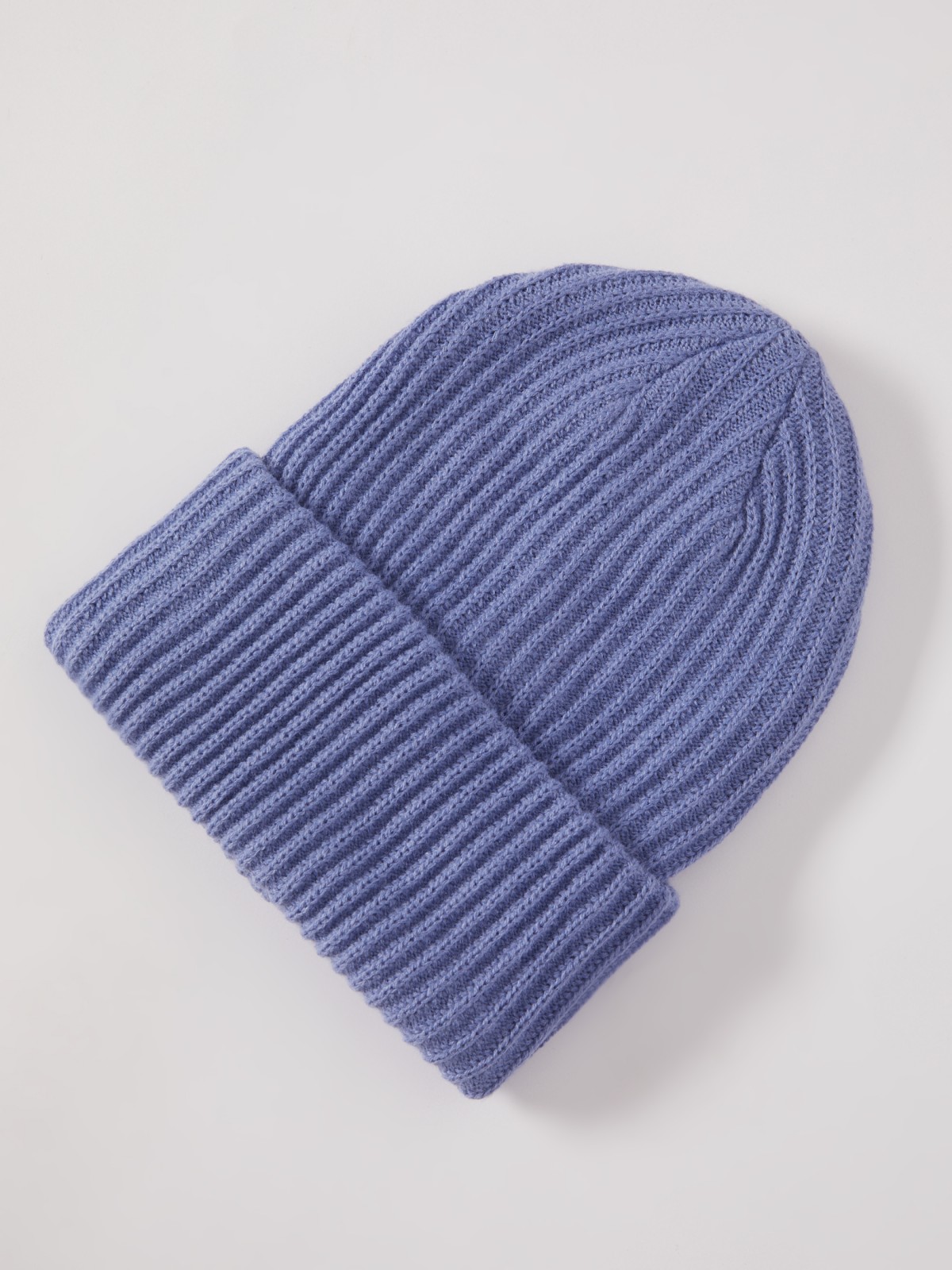 Тёплая шапка-бини zolla 02211924J015, цвет лиловый, размер 54-58 - фото 1