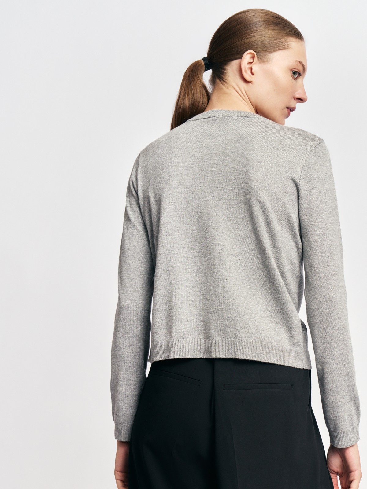 Трикотажный кардиган на пуговицах