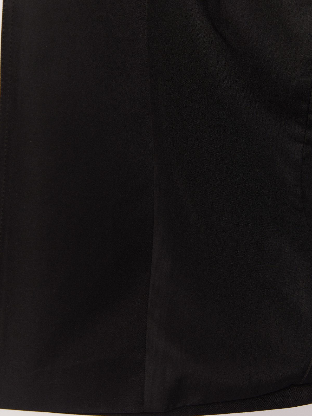 Лёгкий двубортный тренчкот с ремнём zolla 024215739024, цвет черный, размер M - фото 5
