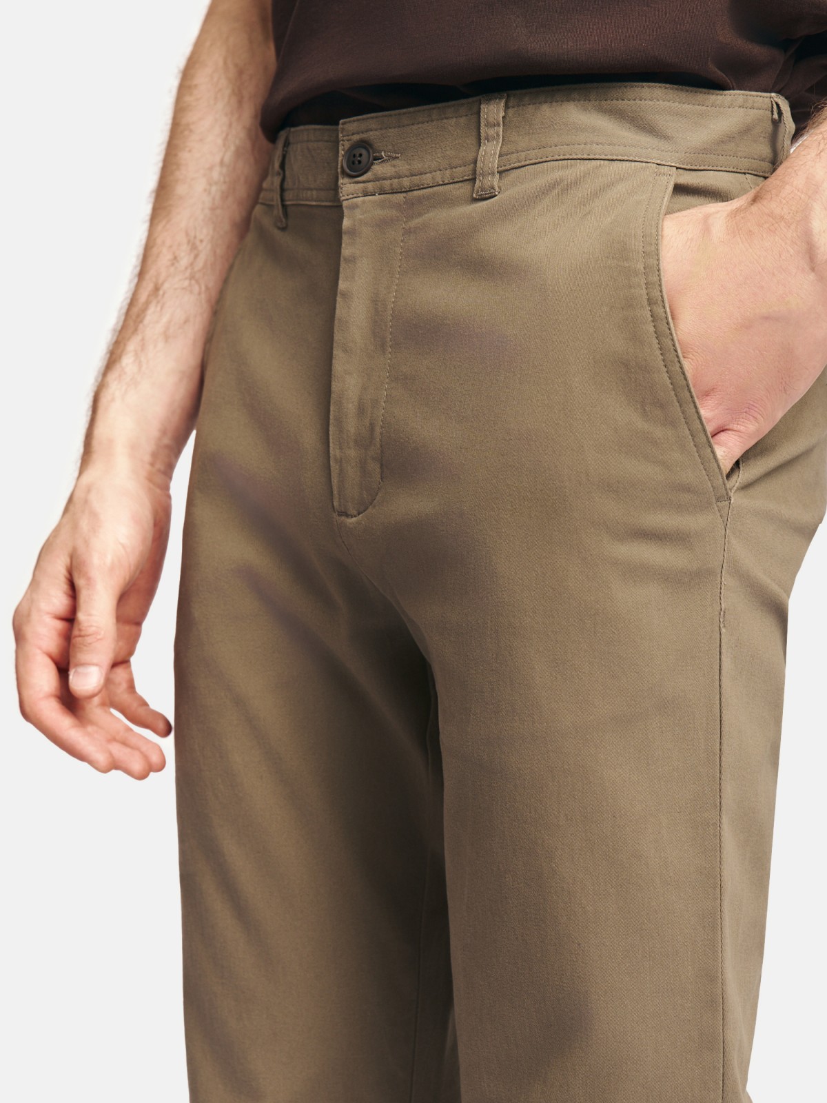 Брюки силуэта Slim из хлопка