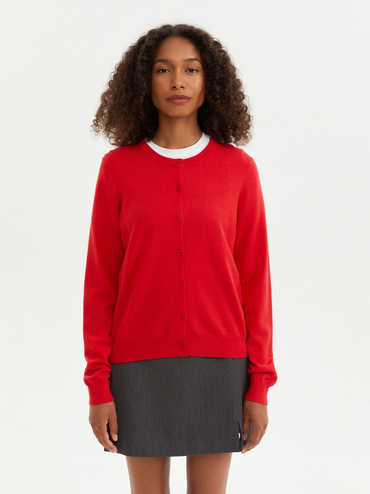 Трикотажный кардиган на пуговицах