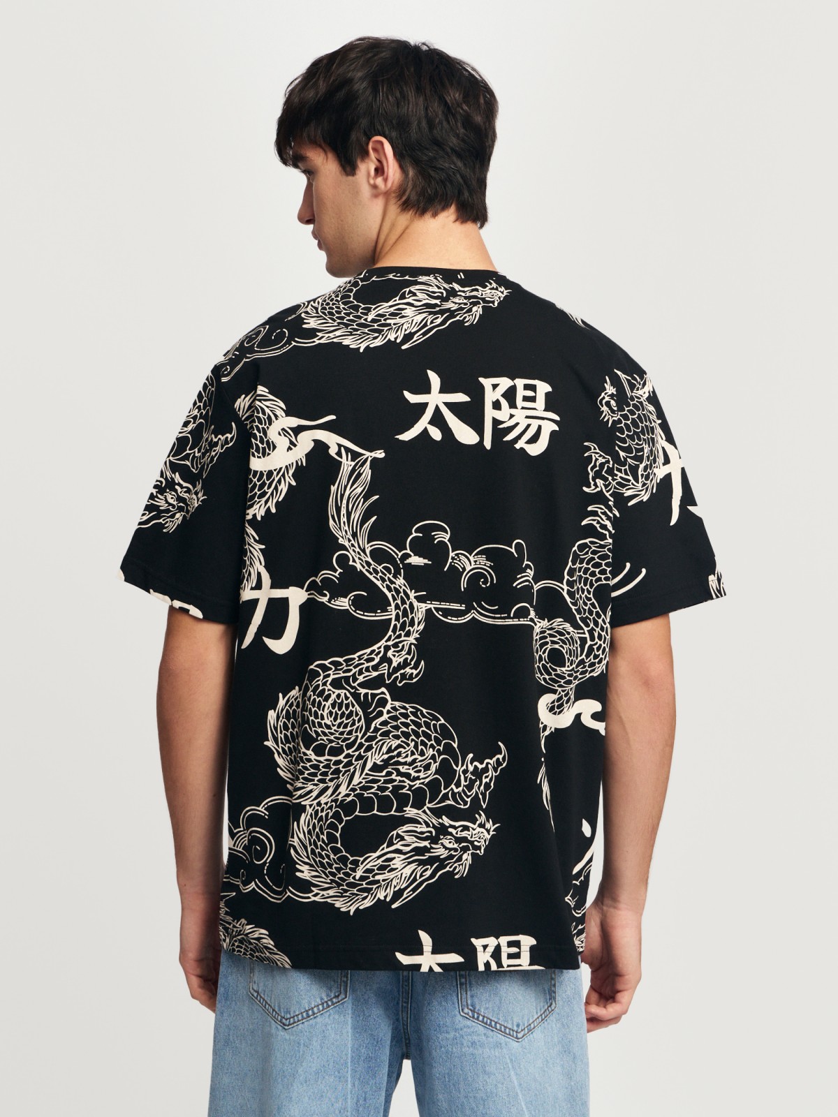 Футболка из хлопка с принтом