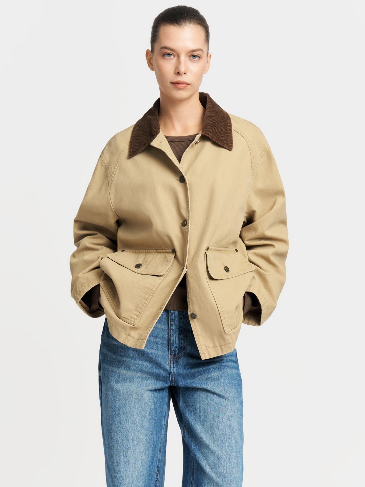 Куртка из хлопка на пуговицах