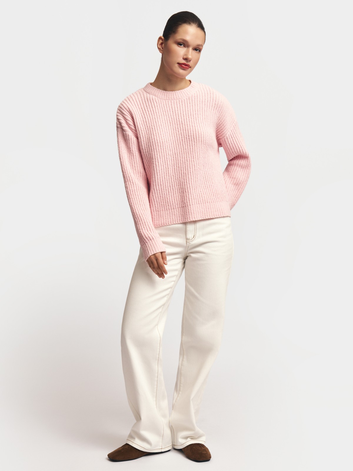 Вязаный джемпер из синели