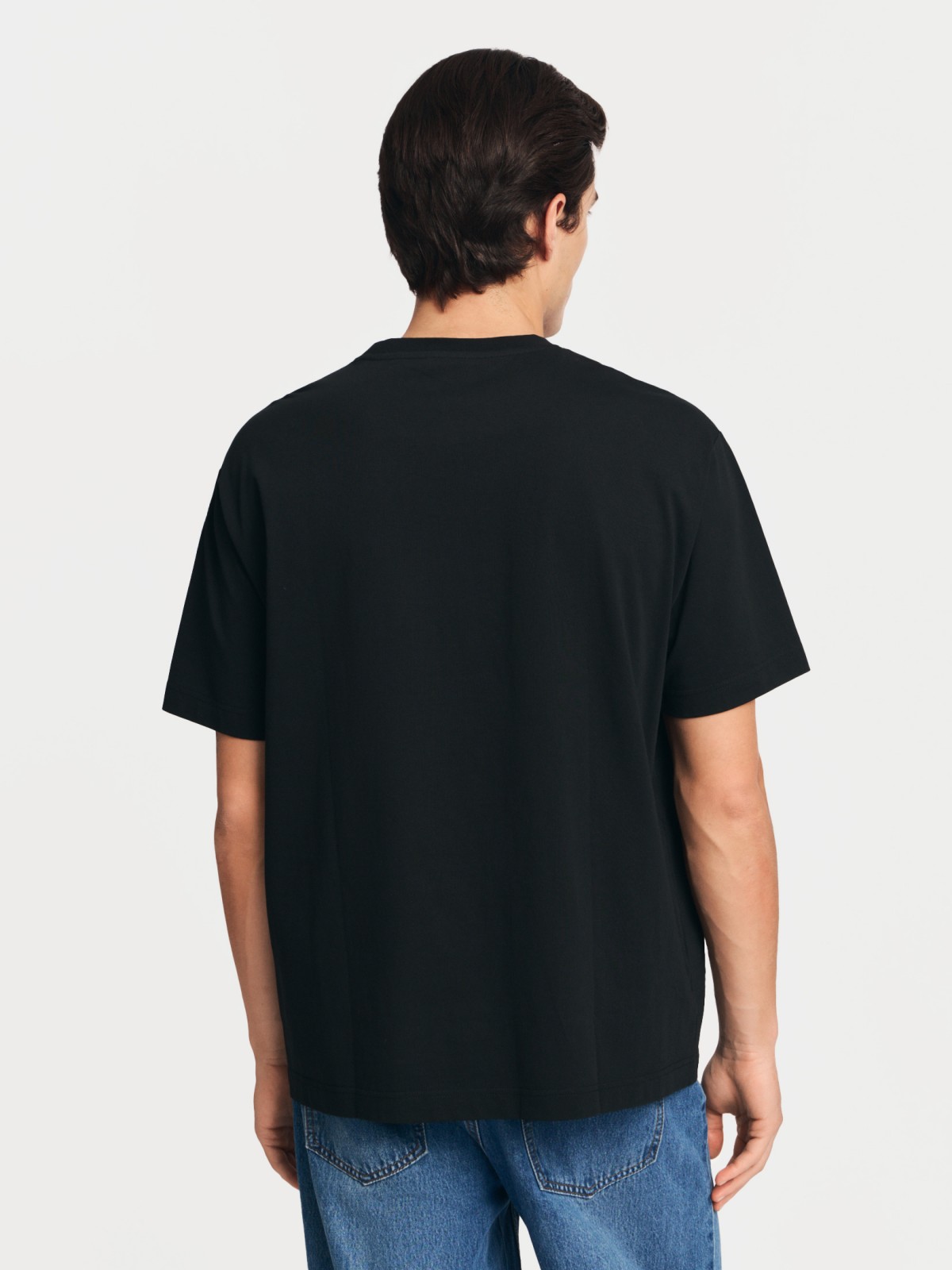 Футболка из хлопка с принтом-надписью