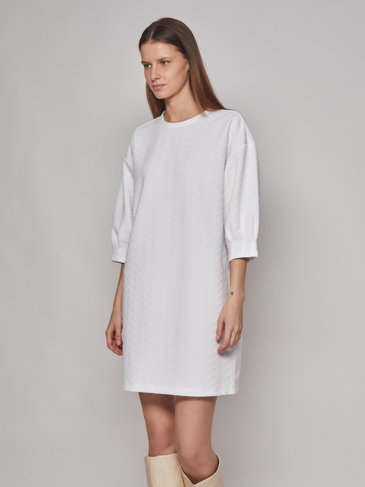 Платье кроеное zolla 02312819F083, цвет белый, размер XS - фото 1