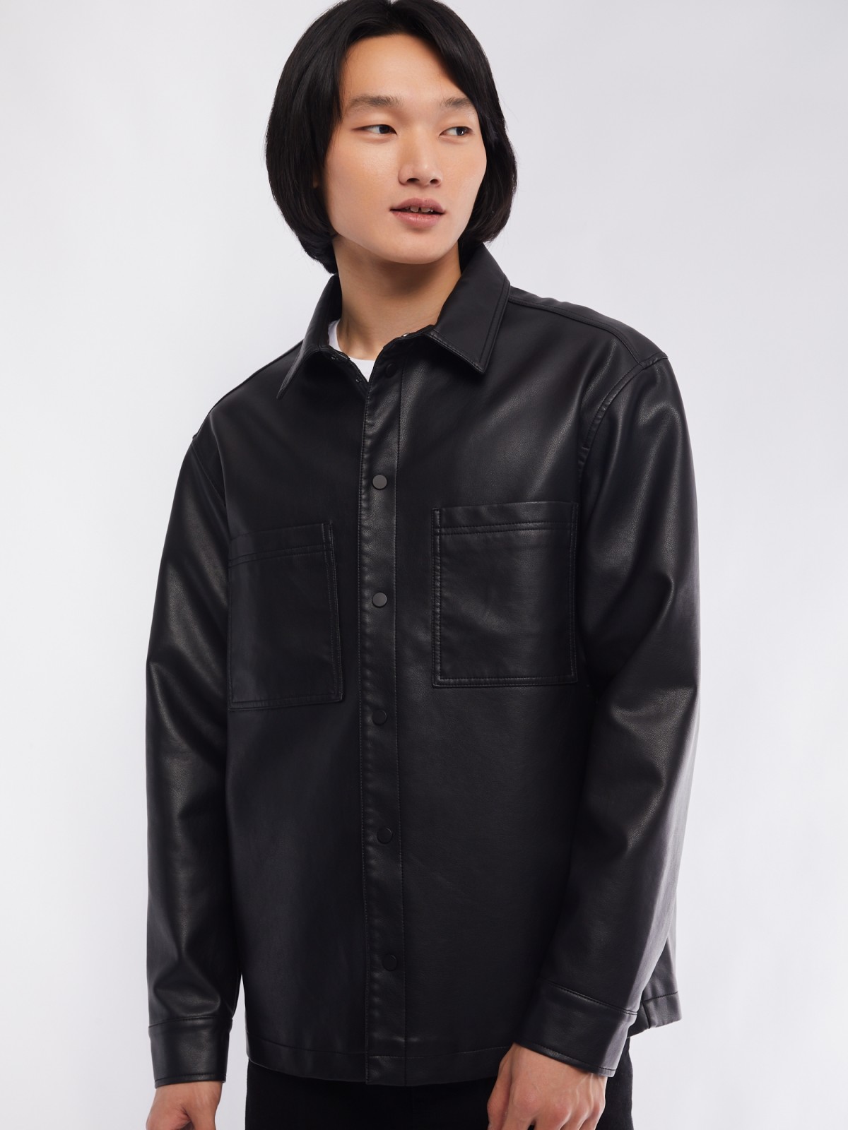 Куртка-ветровка zolla 014135650064, цвет черный, размер S - фото 4