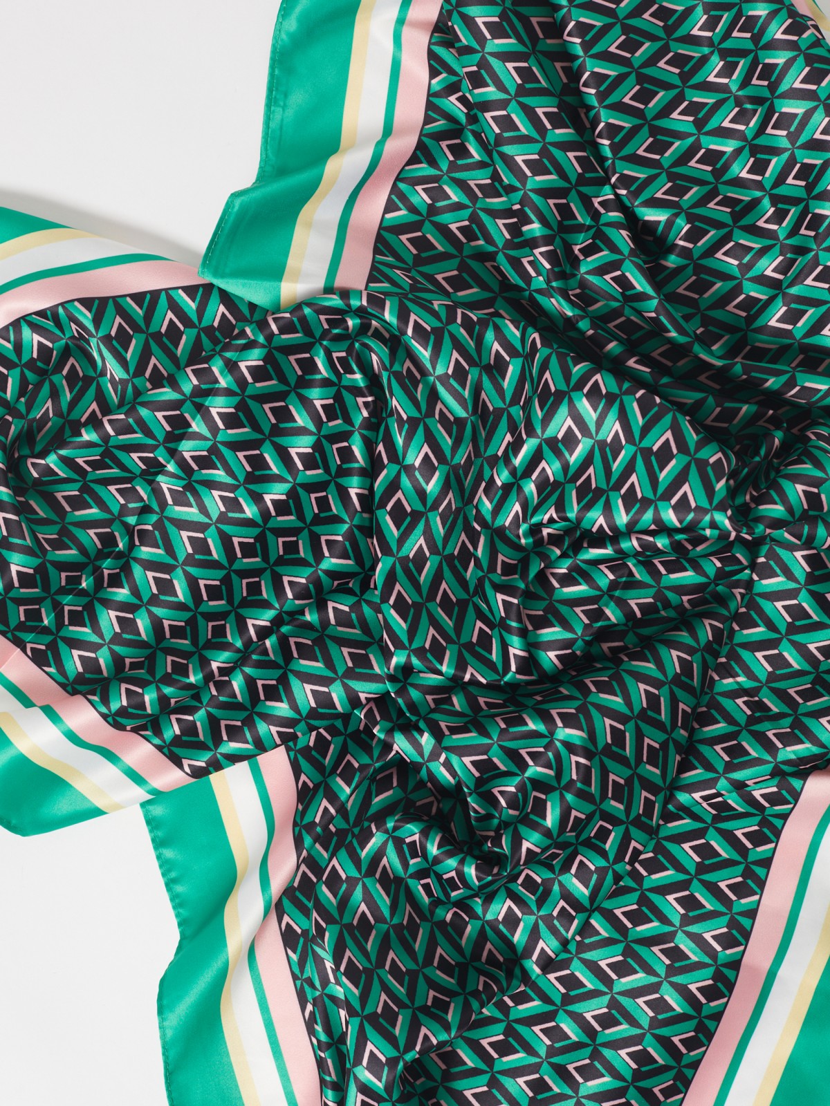 Платок (шарф) zolla 023139162155, цвет зеленый, размер No_size - фото 2