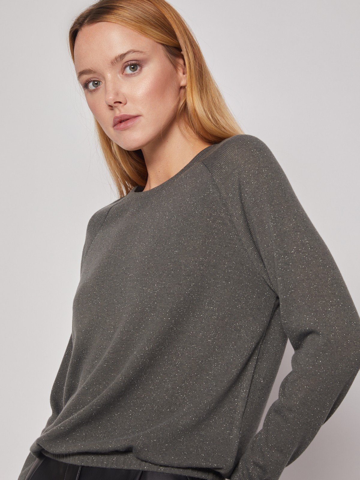 Вязаный джемпер с блёстками