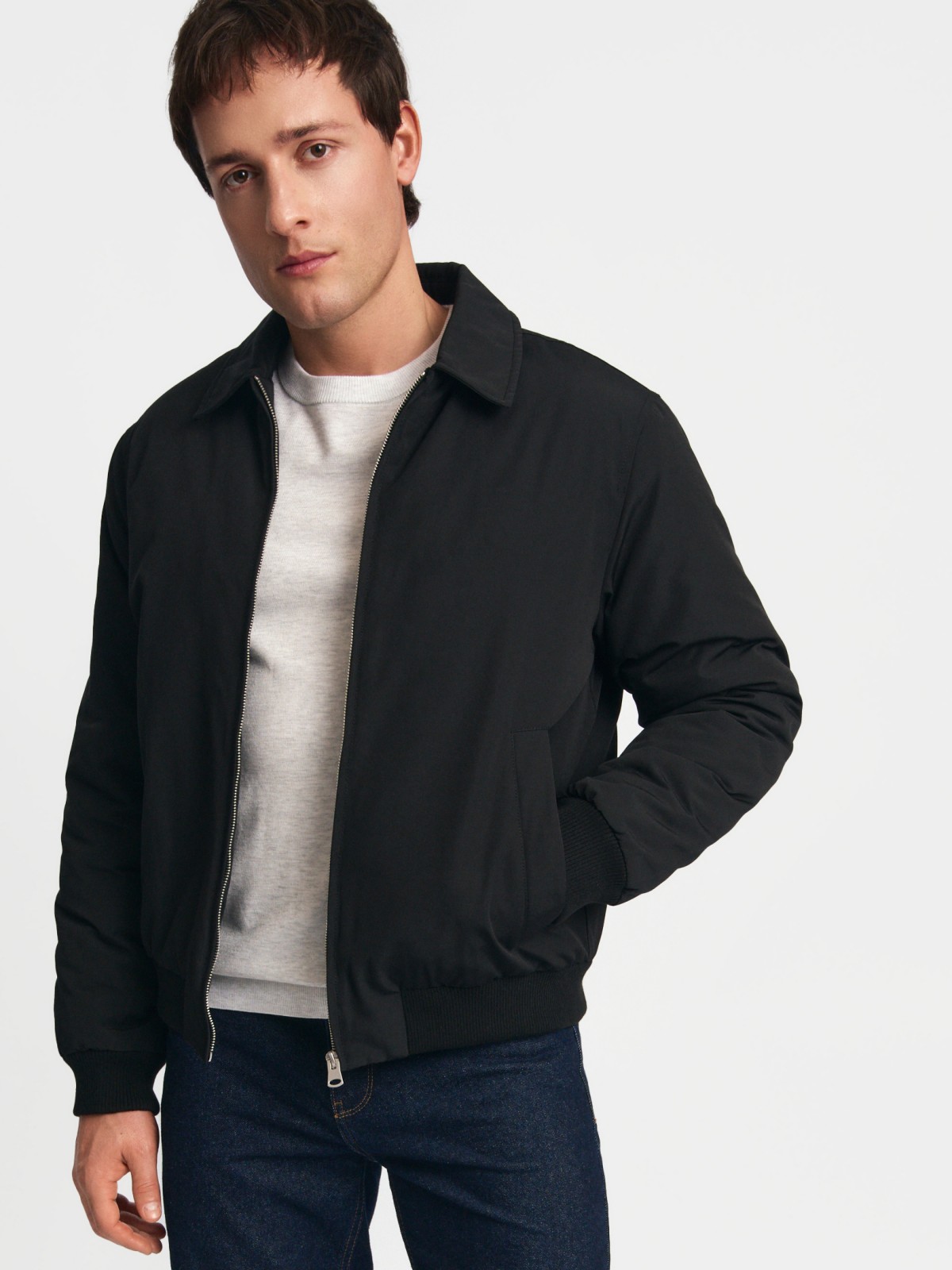 Тёплая куртка-бомбер на синтепоне