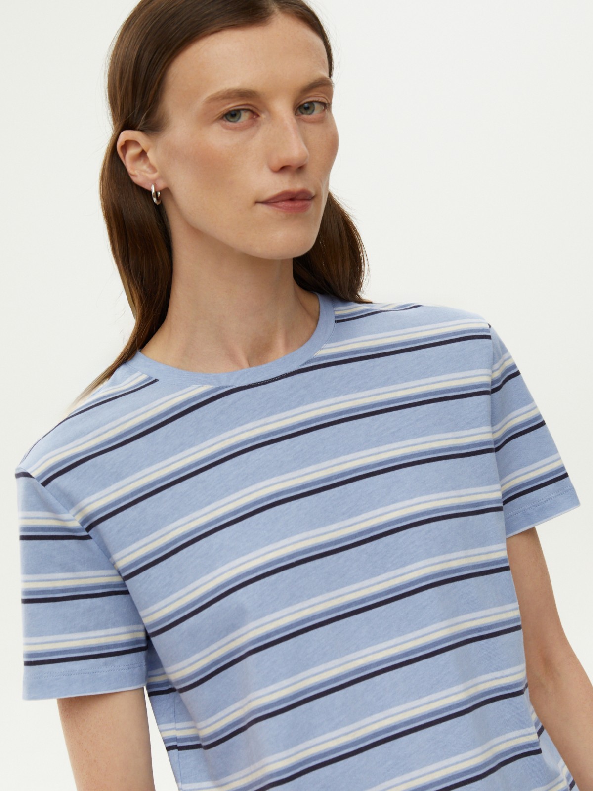 Футболка из хлопка в полоску