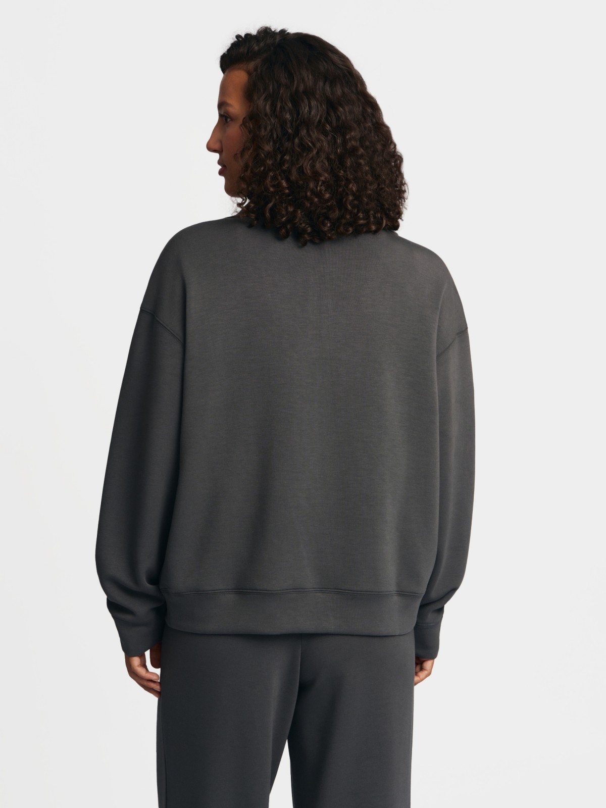 Свитшот с воротником-стойкой на молнии