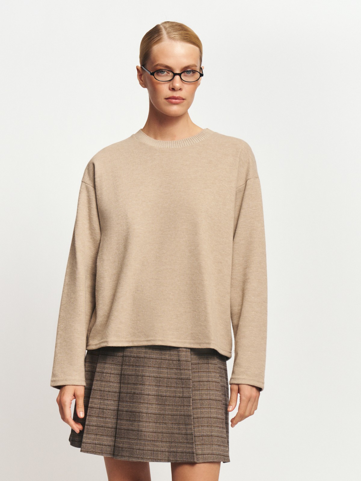 Джемпер из вязаного трикотажа