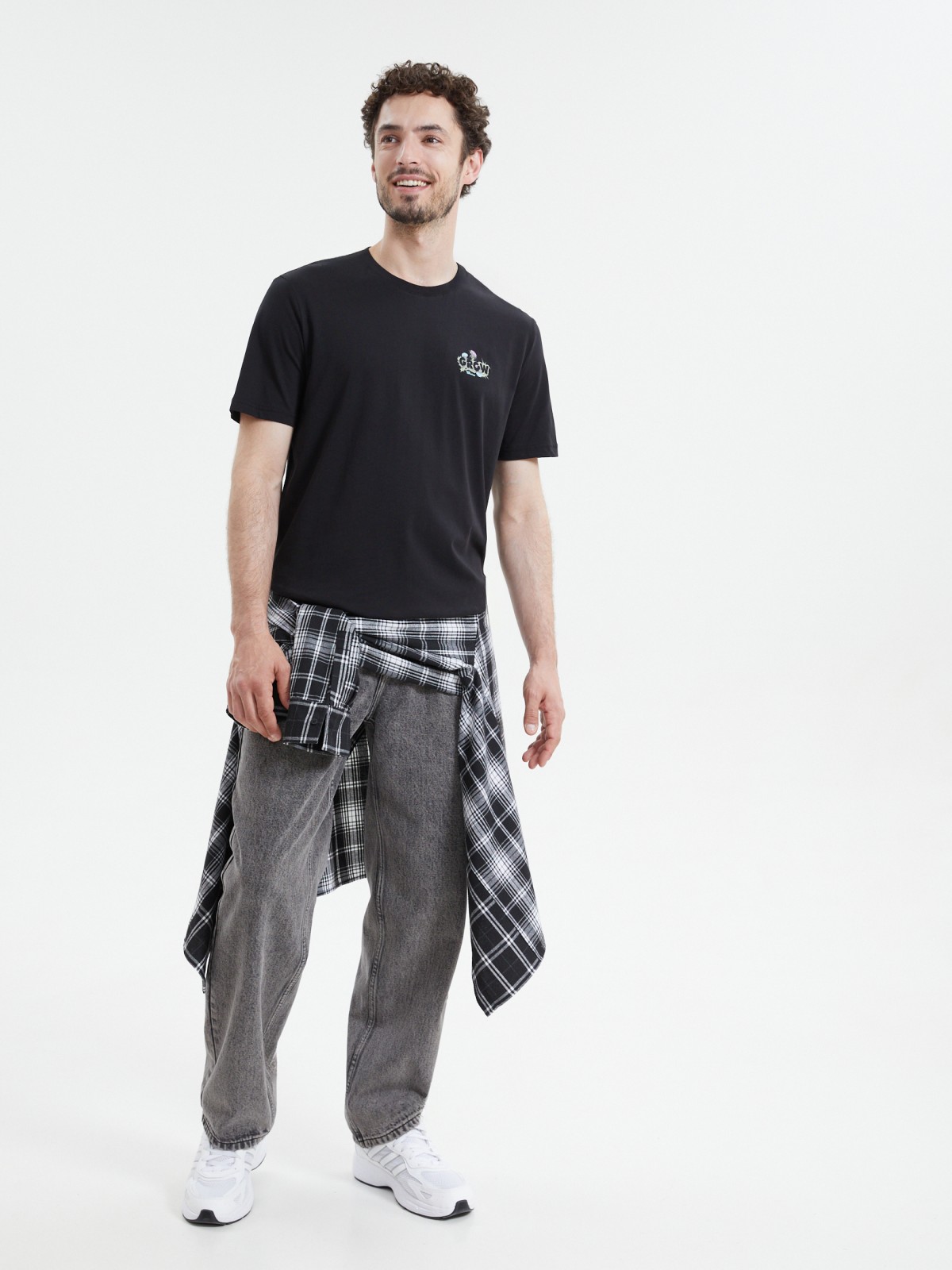 Футболка из хлопка с принтом