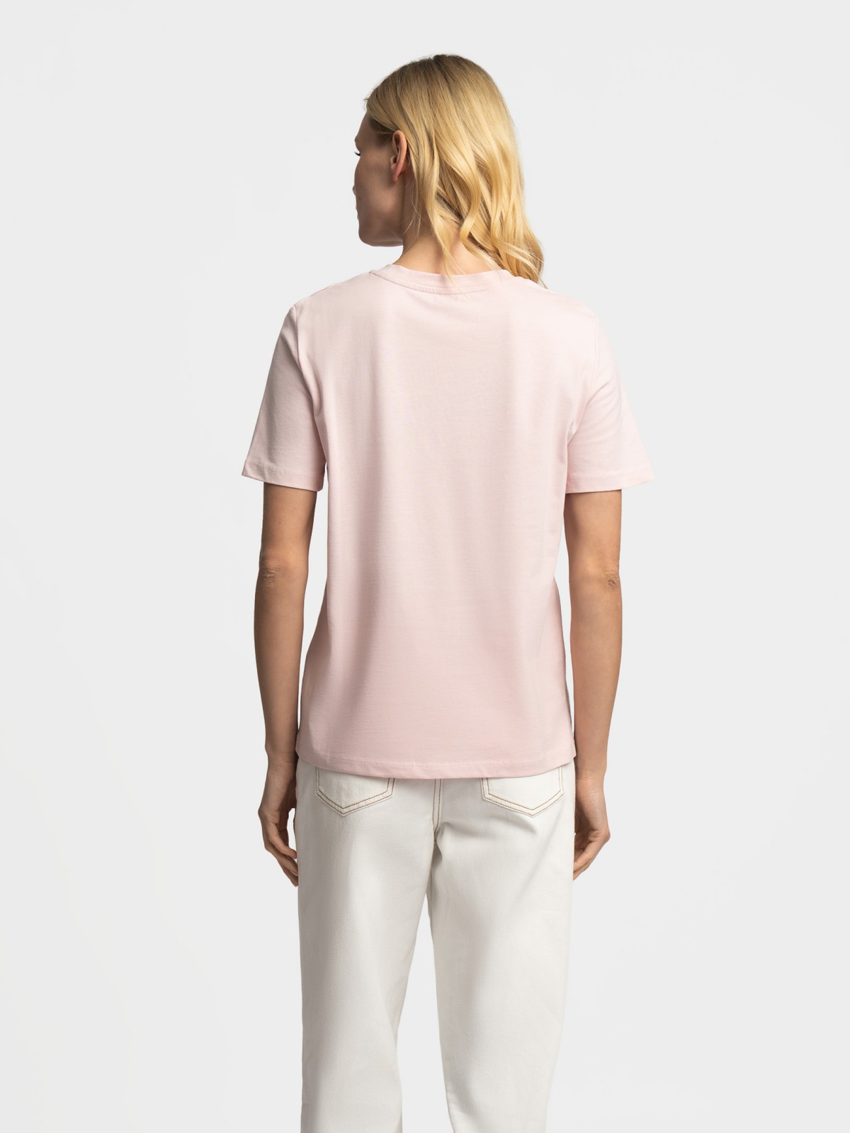 Футболка из хлопка однотонная