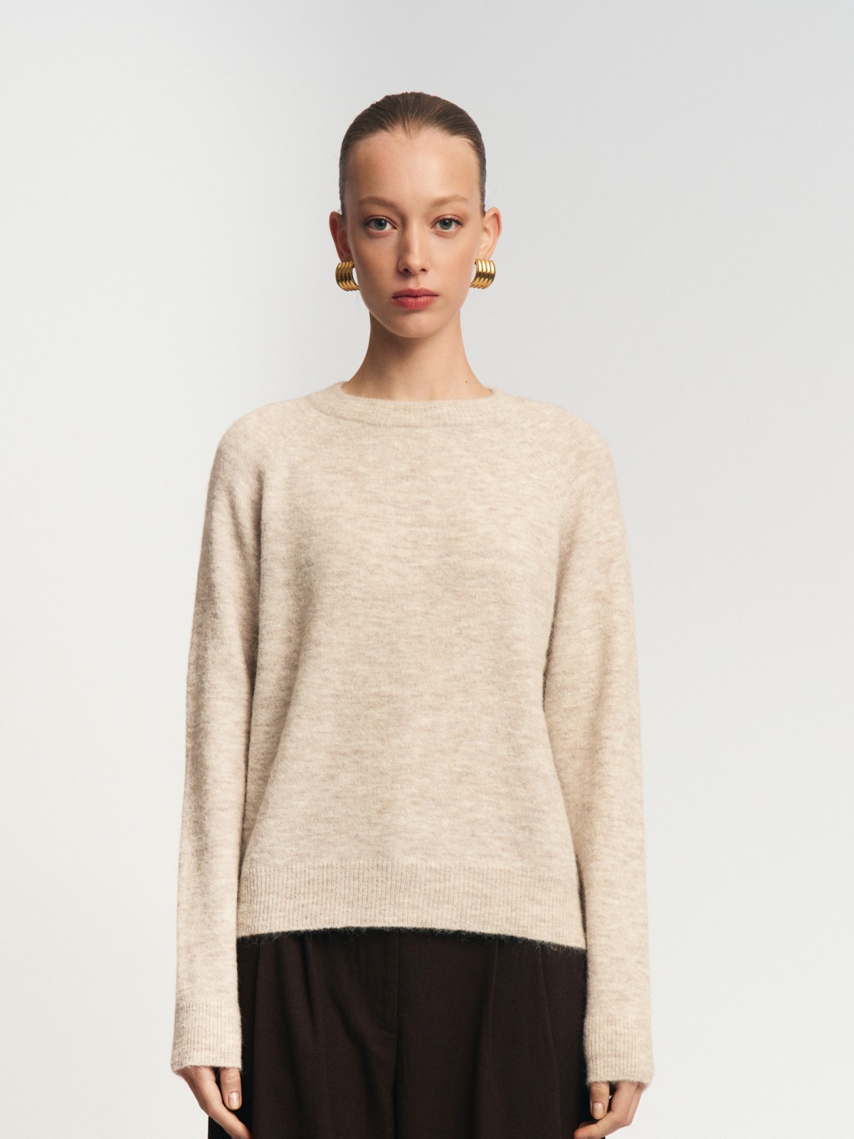 Вязаный джемпер с шерстью