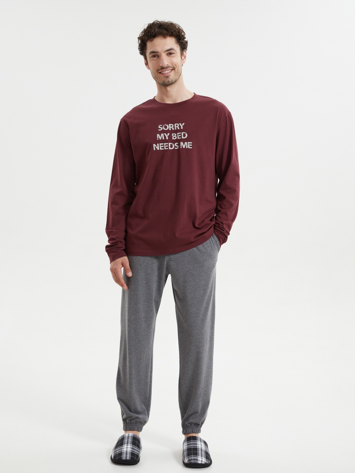 Трикотажные брюки-джоггеры на резинке