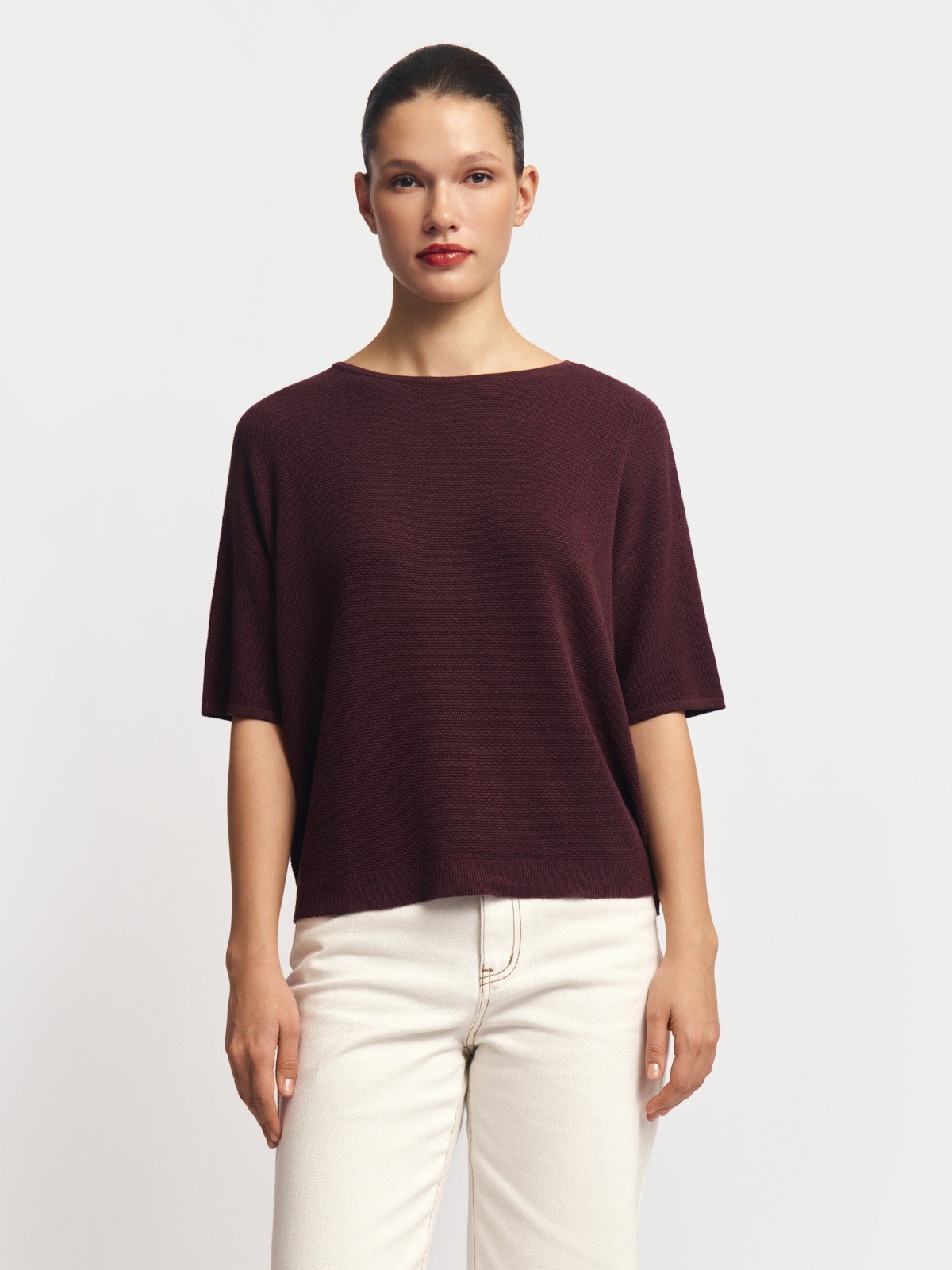 Джемпер с коротким рукавом