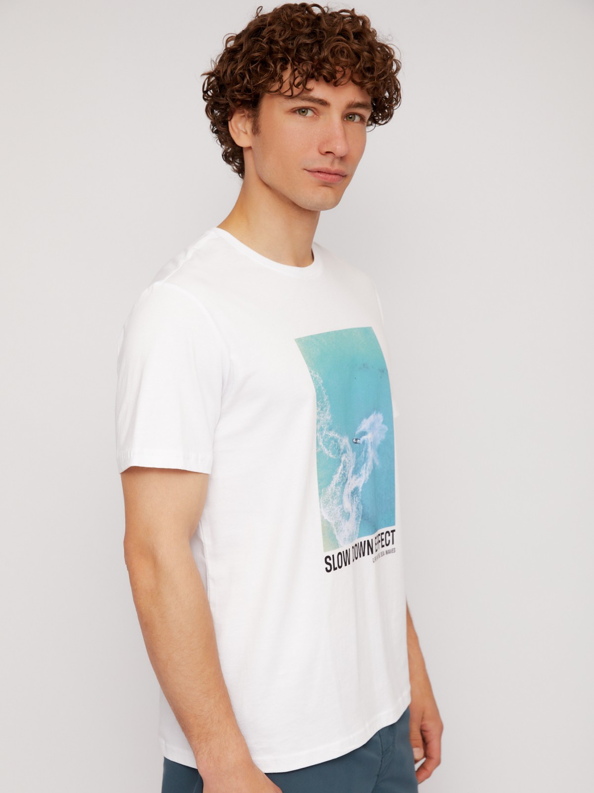 Футболка из хлопка с фотопринтом