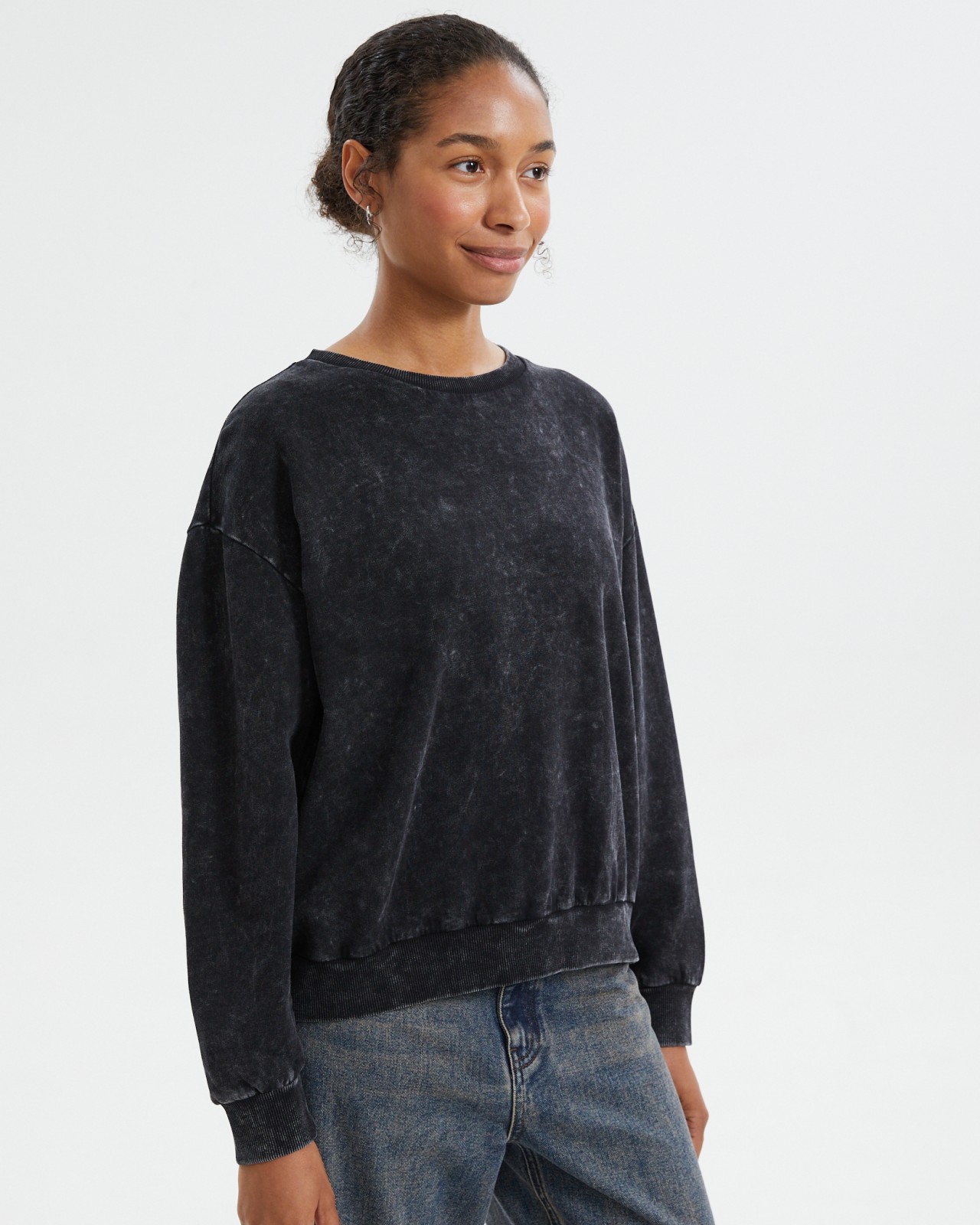 Утеплённый свитшот из хлопка с начёсом