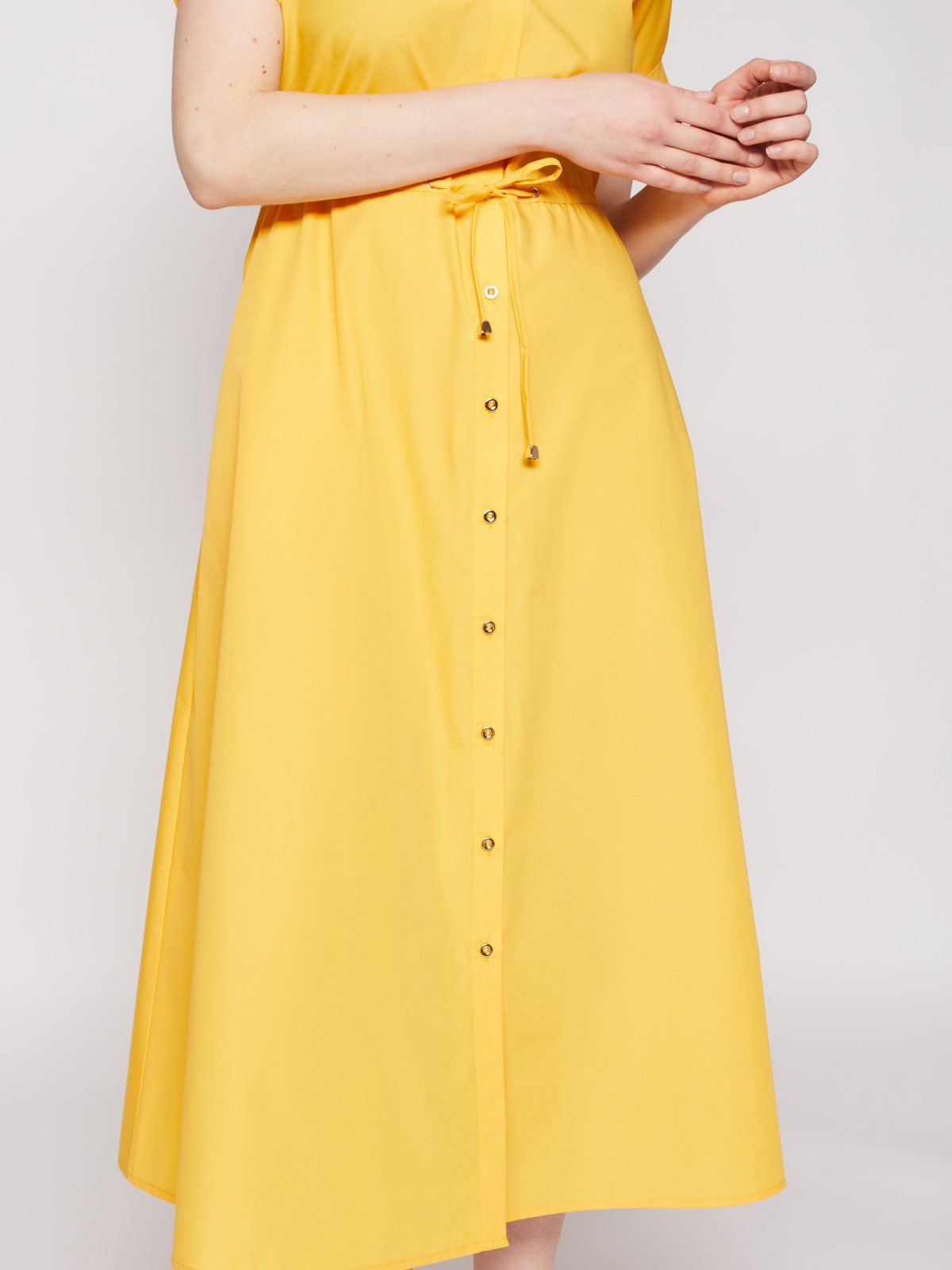 Платье zolla 022218259163, цвет желтый, размер XS - фото 3