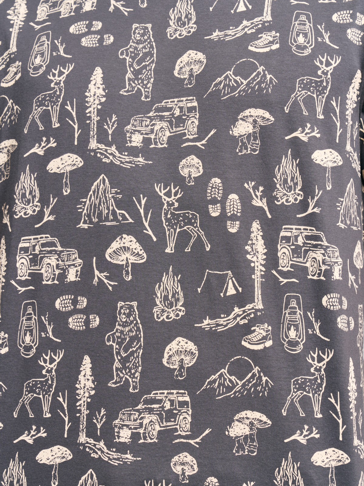 Футболка из хлопка с принтом