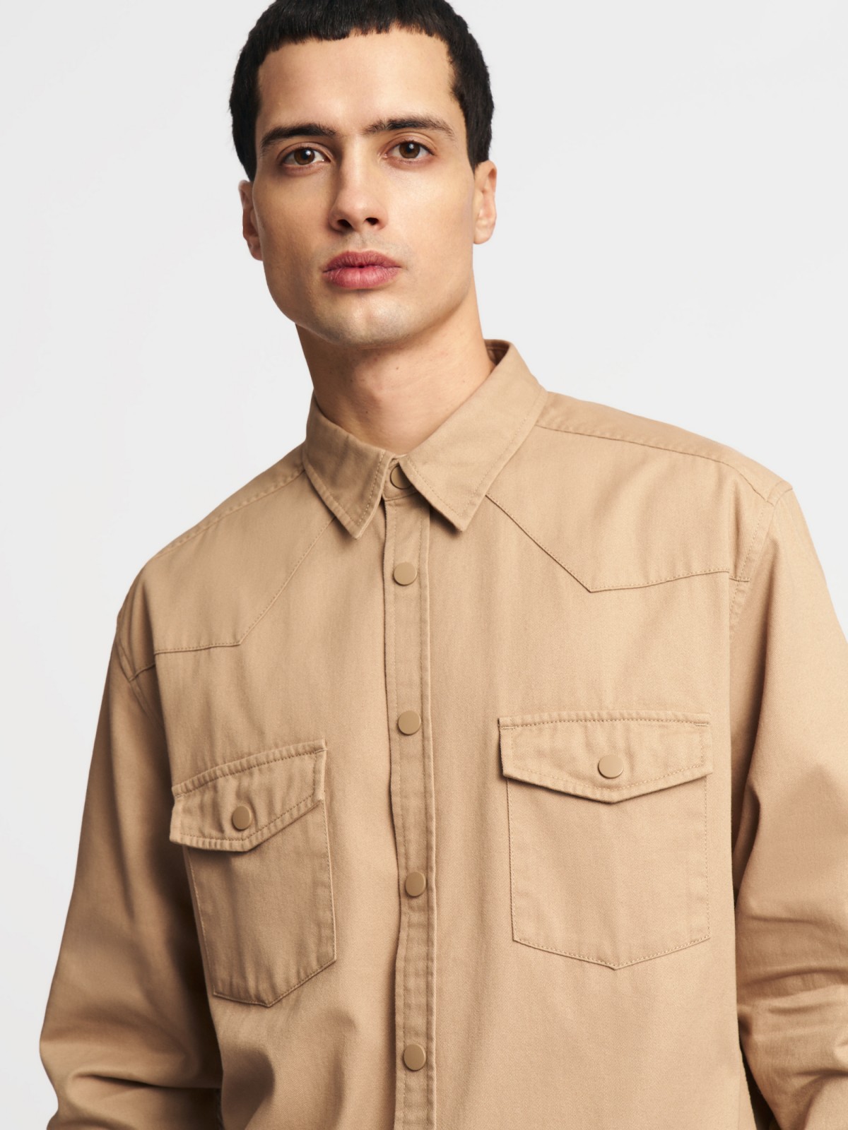 Куртка-рубашка из хлопка