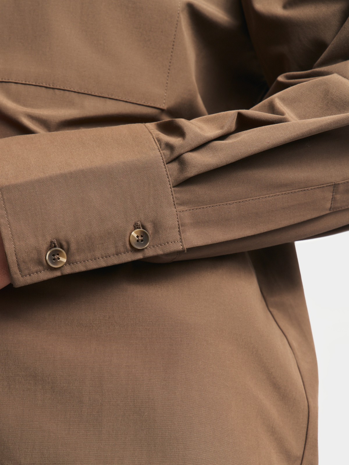 Рубашка прямого фасона с длинным рукавом