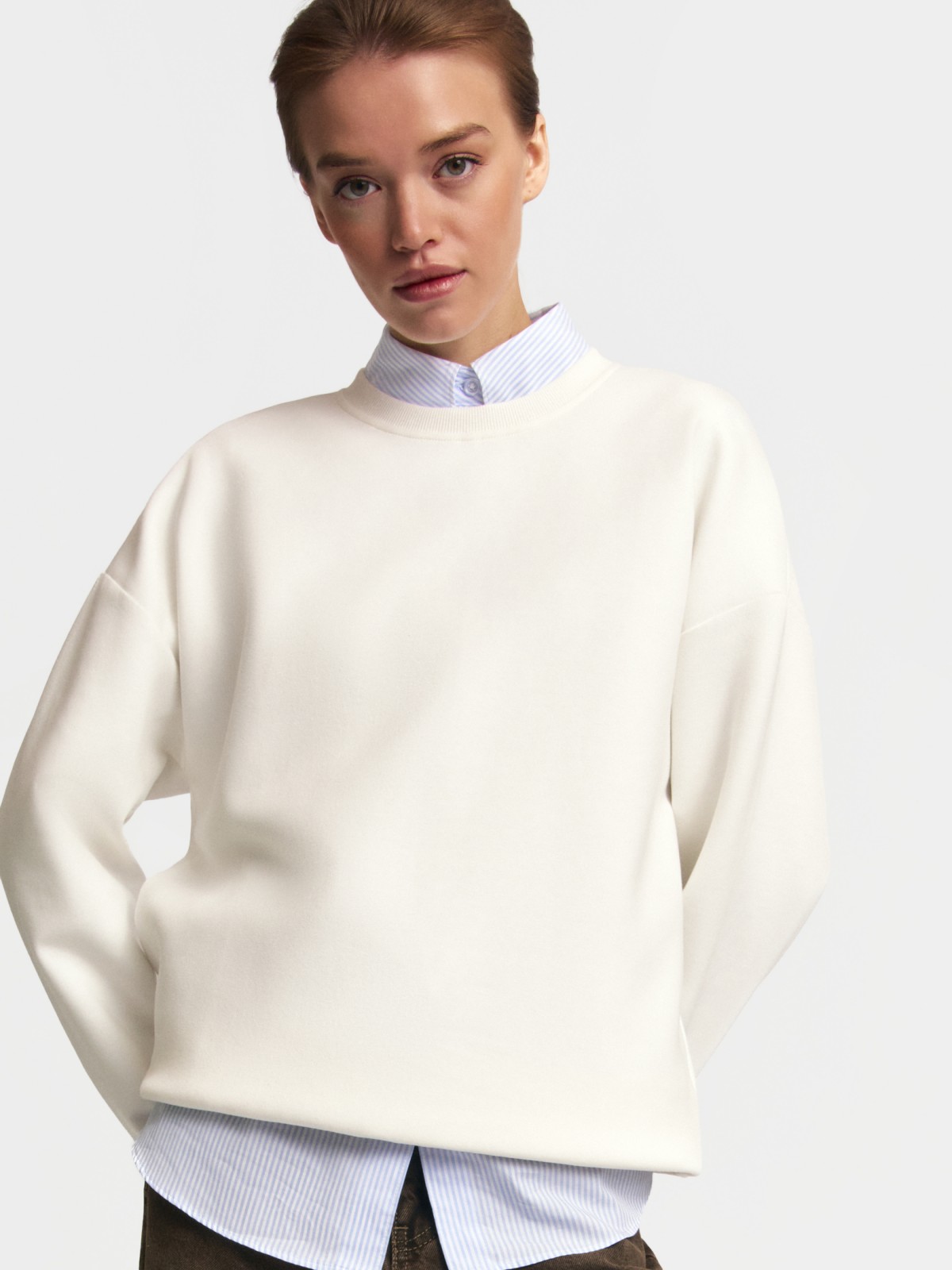 Свитшот однотонный без принта