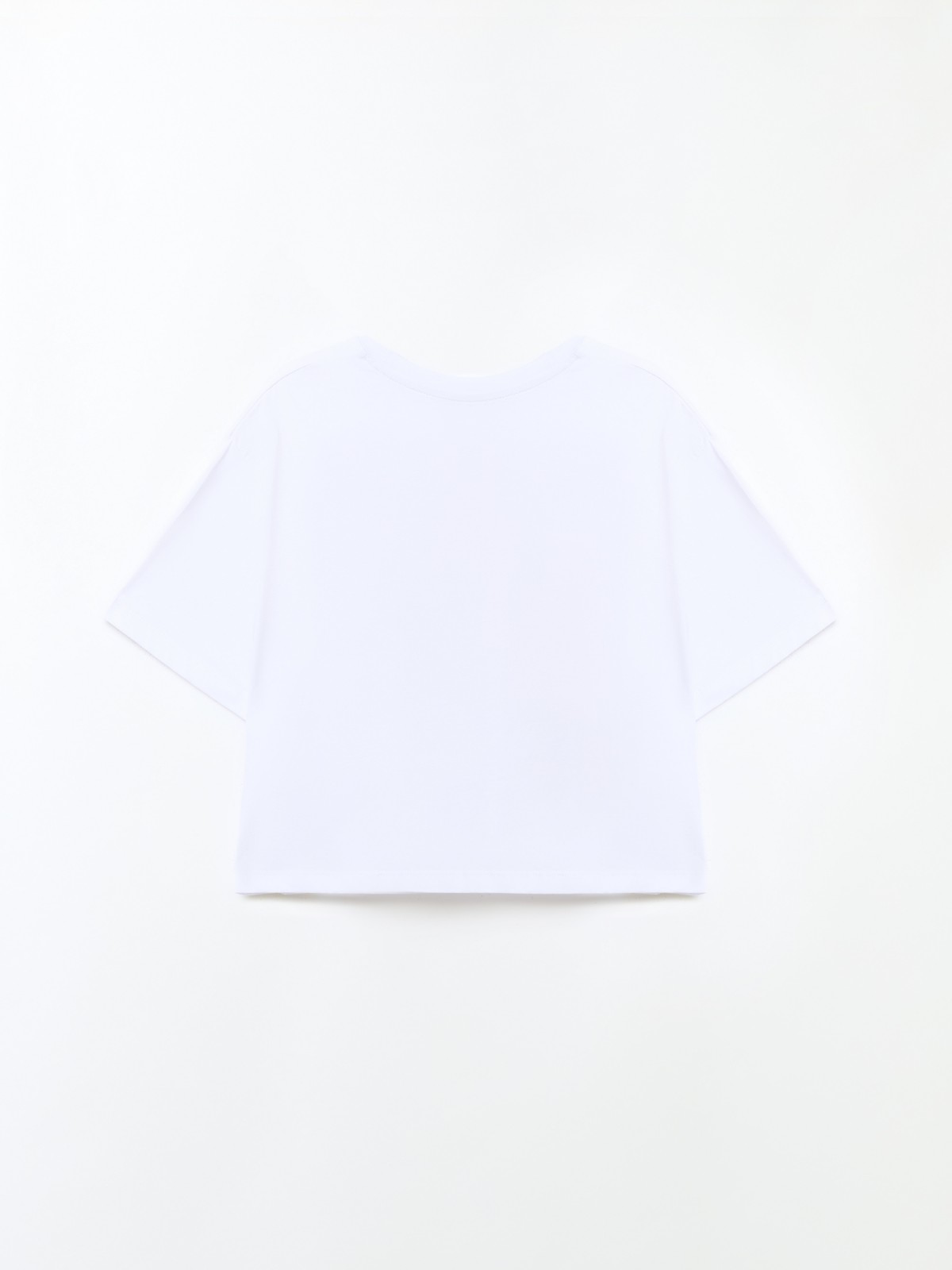 Футболка-топ из хлопка с надписью