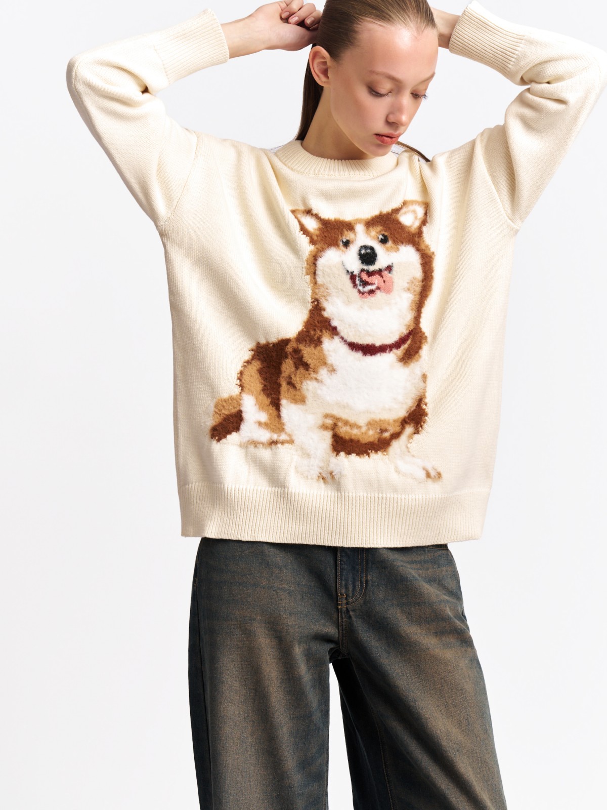 Вязаный джемпер с рисунком