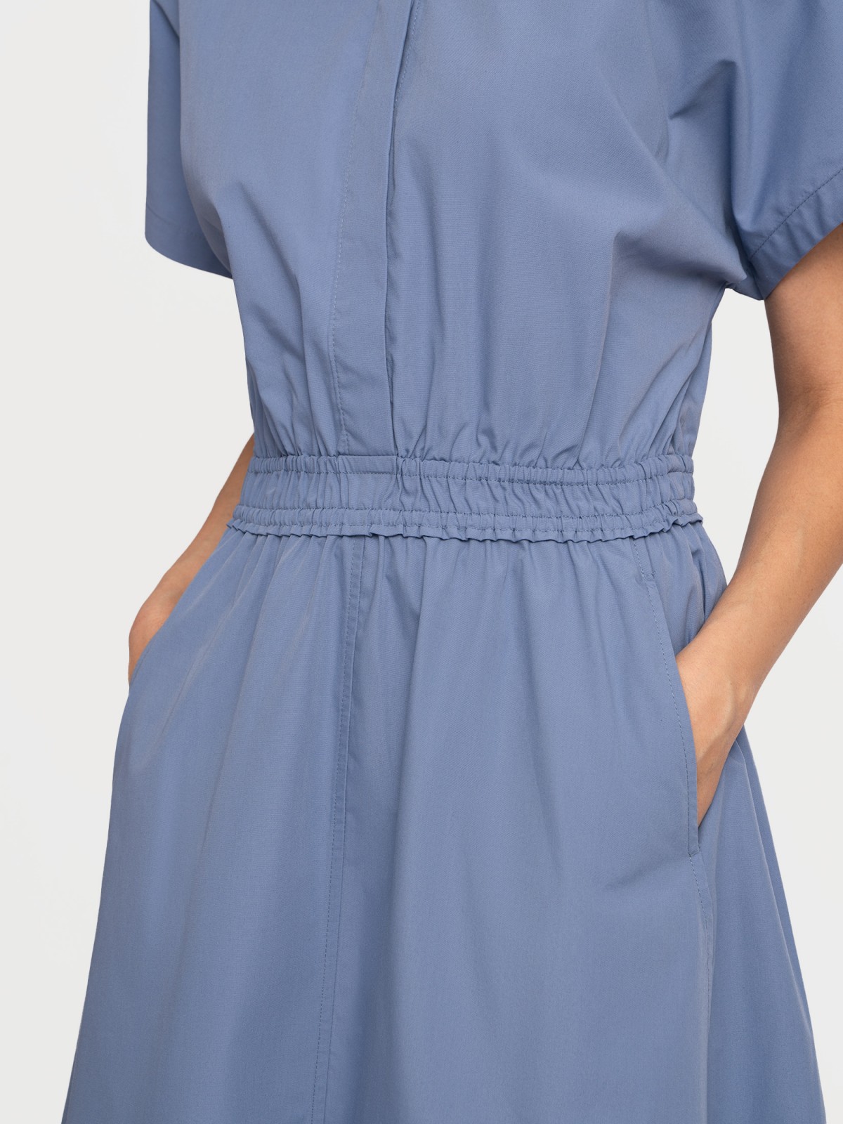 Платье миди на резинке