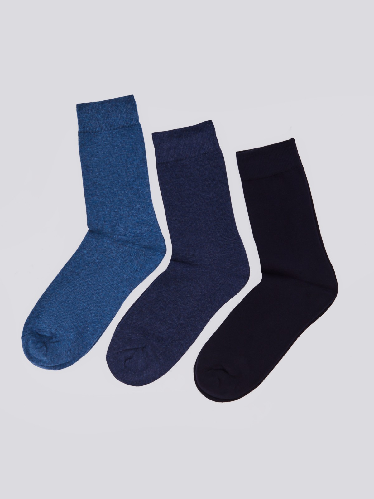 Набор носков (3 пары в комплекте) zolla 01411998J025, цвет темно-синий, размер 25-27