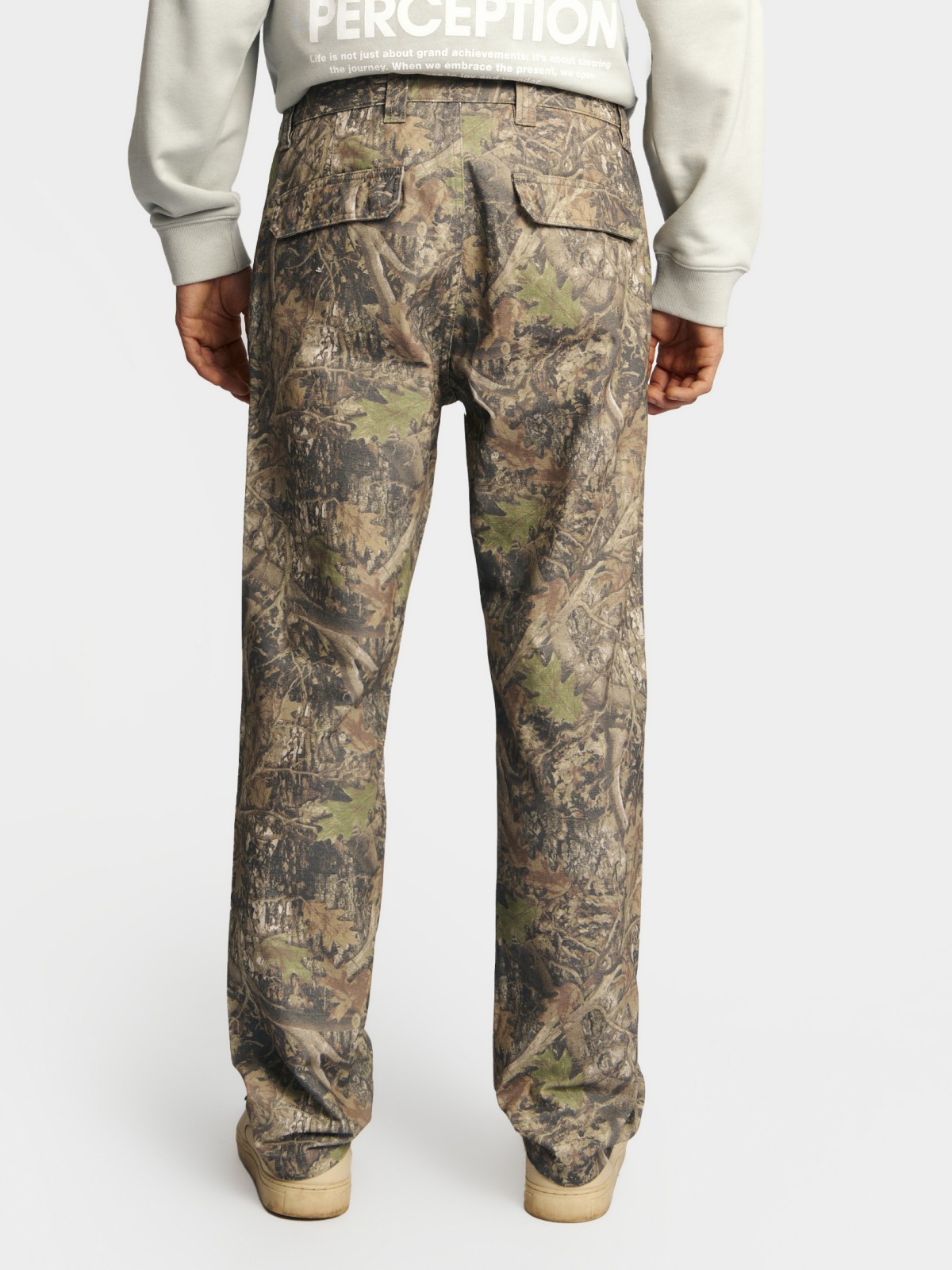 Брюки из хлопка с принтом