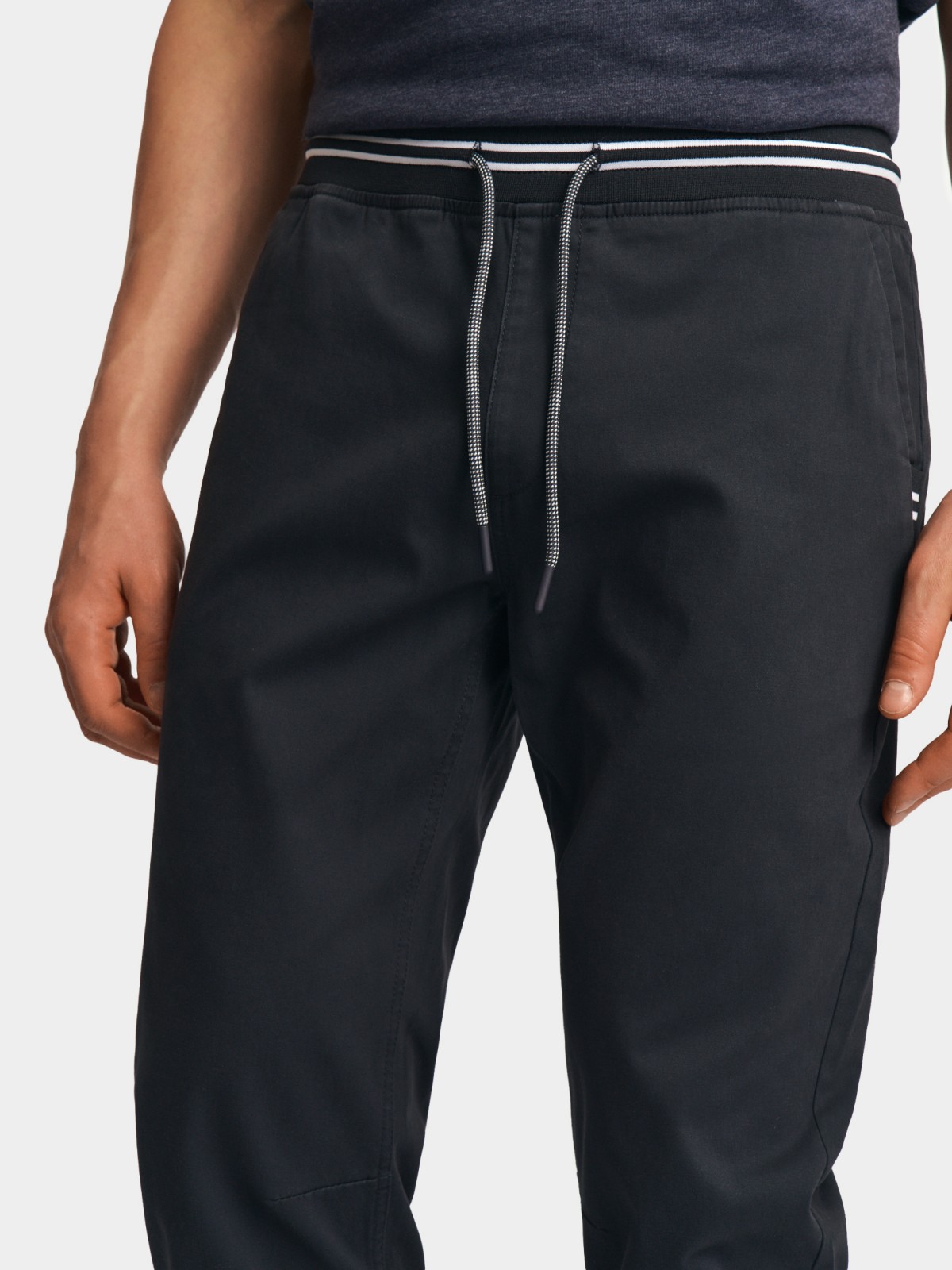 Брюки-джоггеры из хлопка на резинке