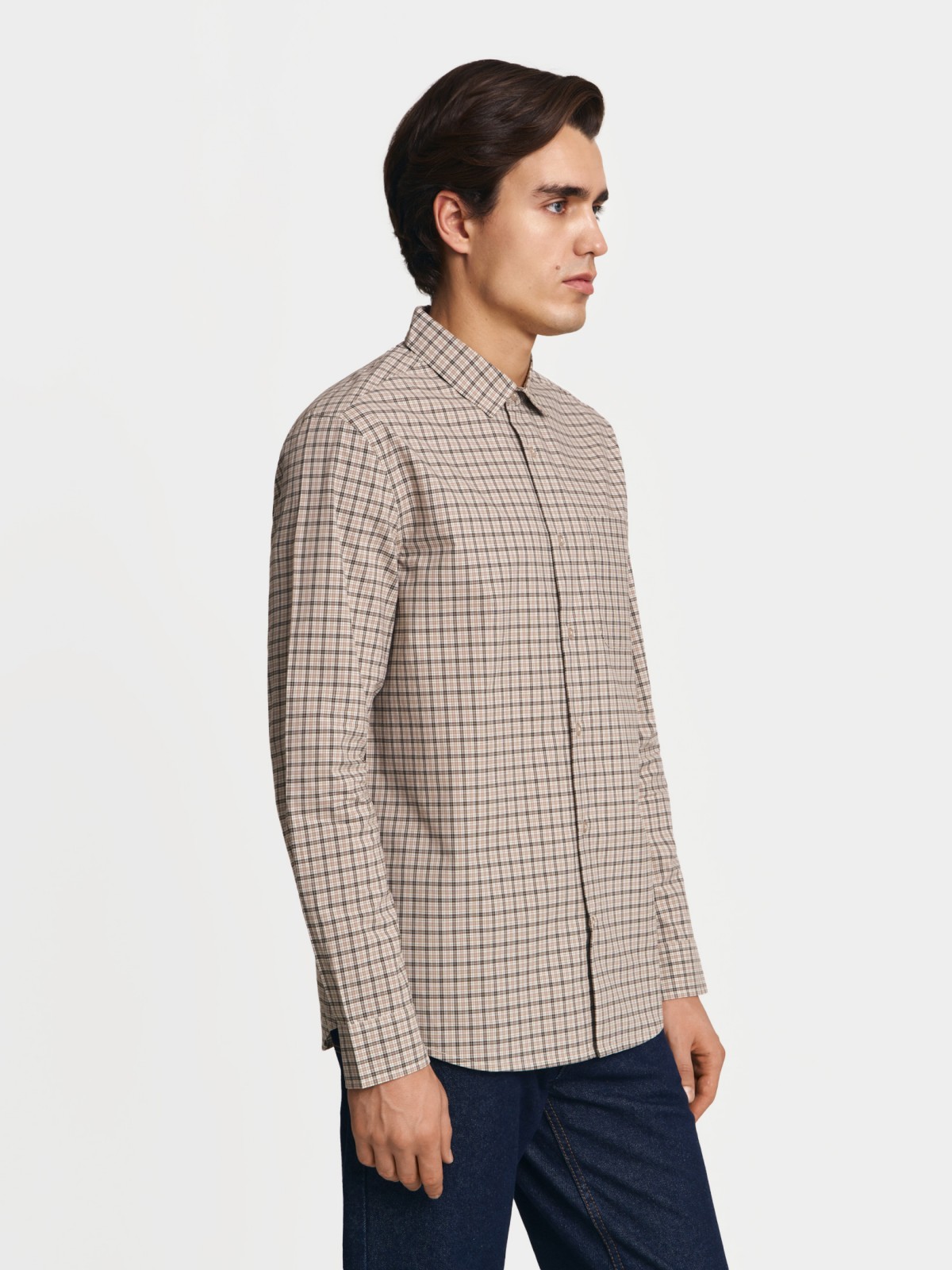 Рубашка из хлопка в клетку 