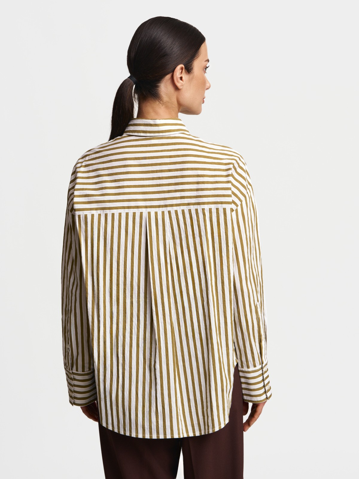 Рубашка свободного фасона в полоску