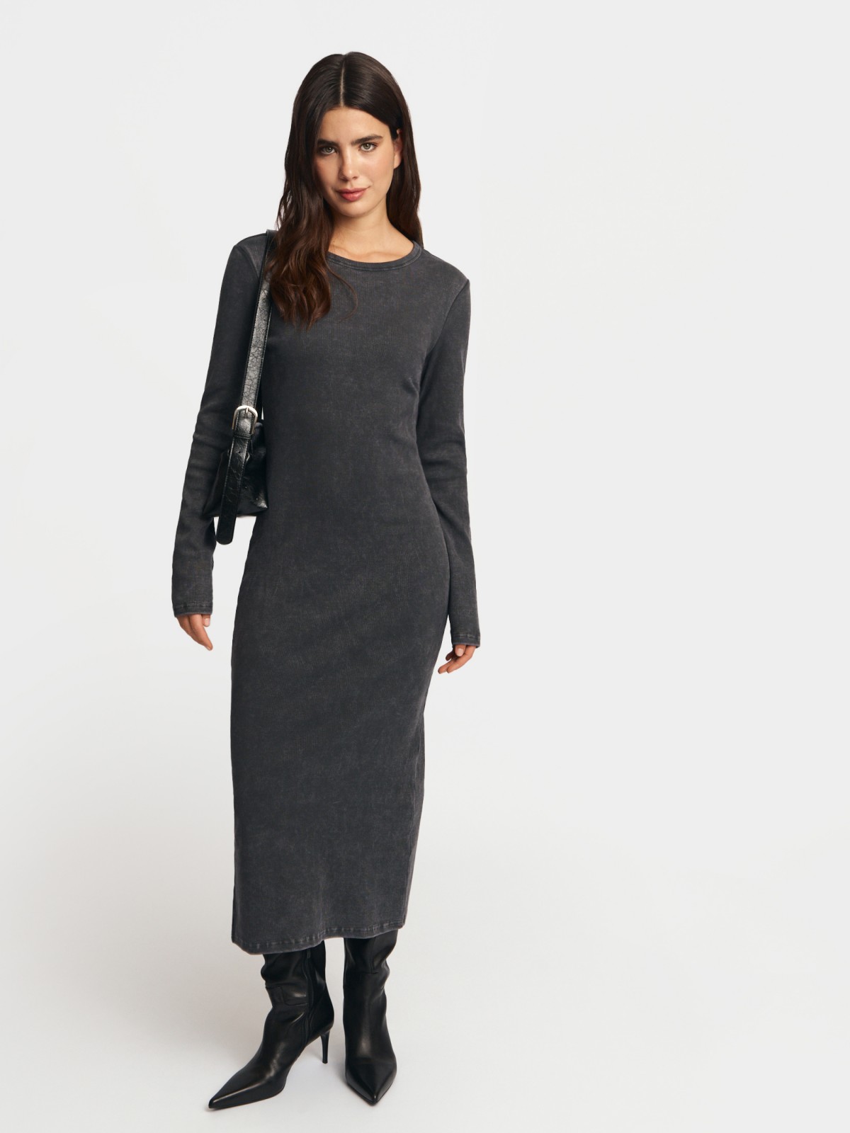 Трикотажное платье миди из хлопка