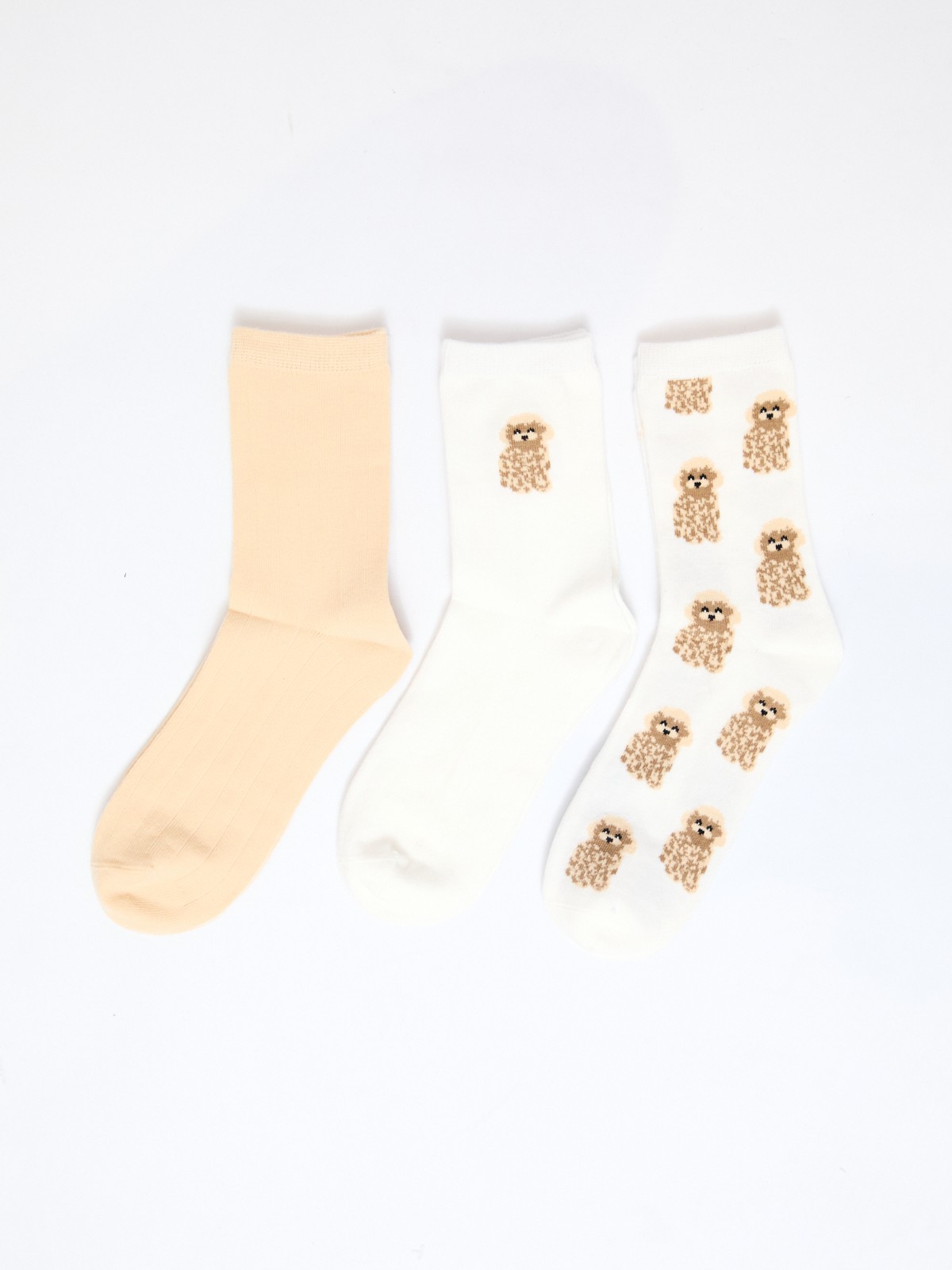 Набор носков с узором (3 пары в комплекте)