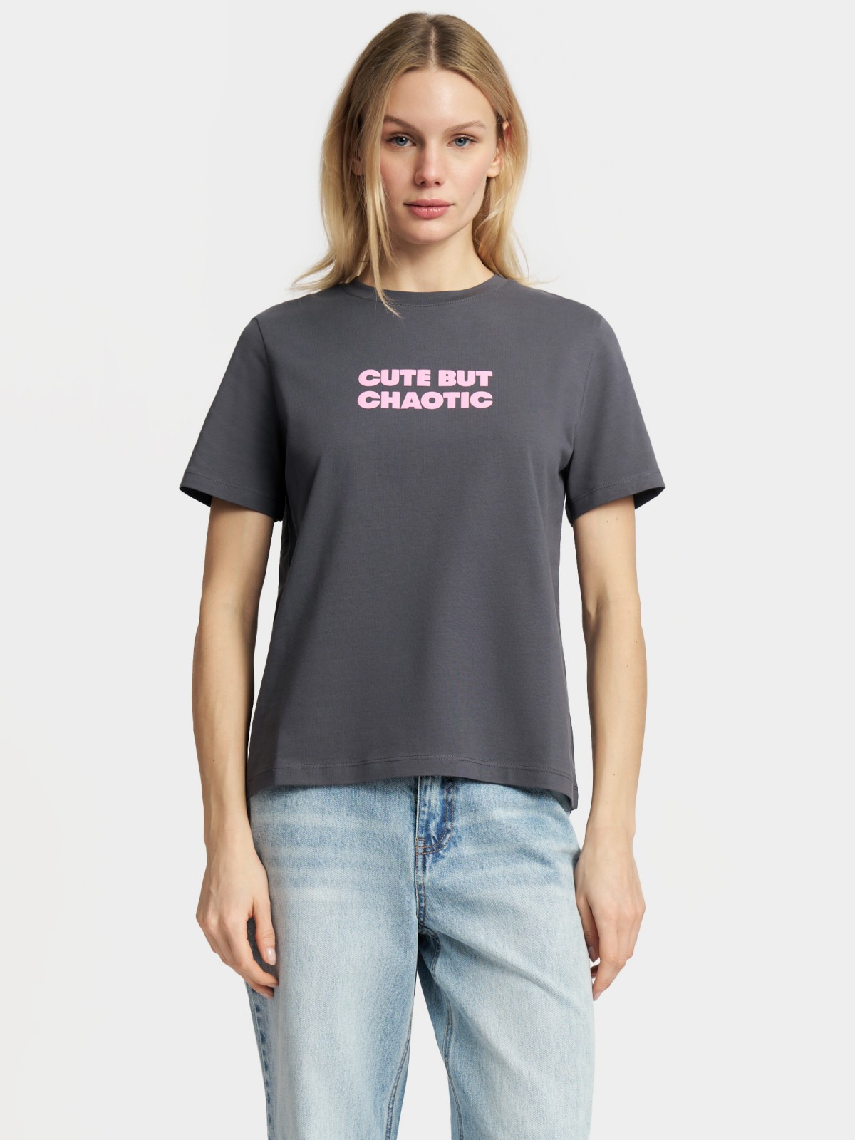 Футболка из хлопка с надписью