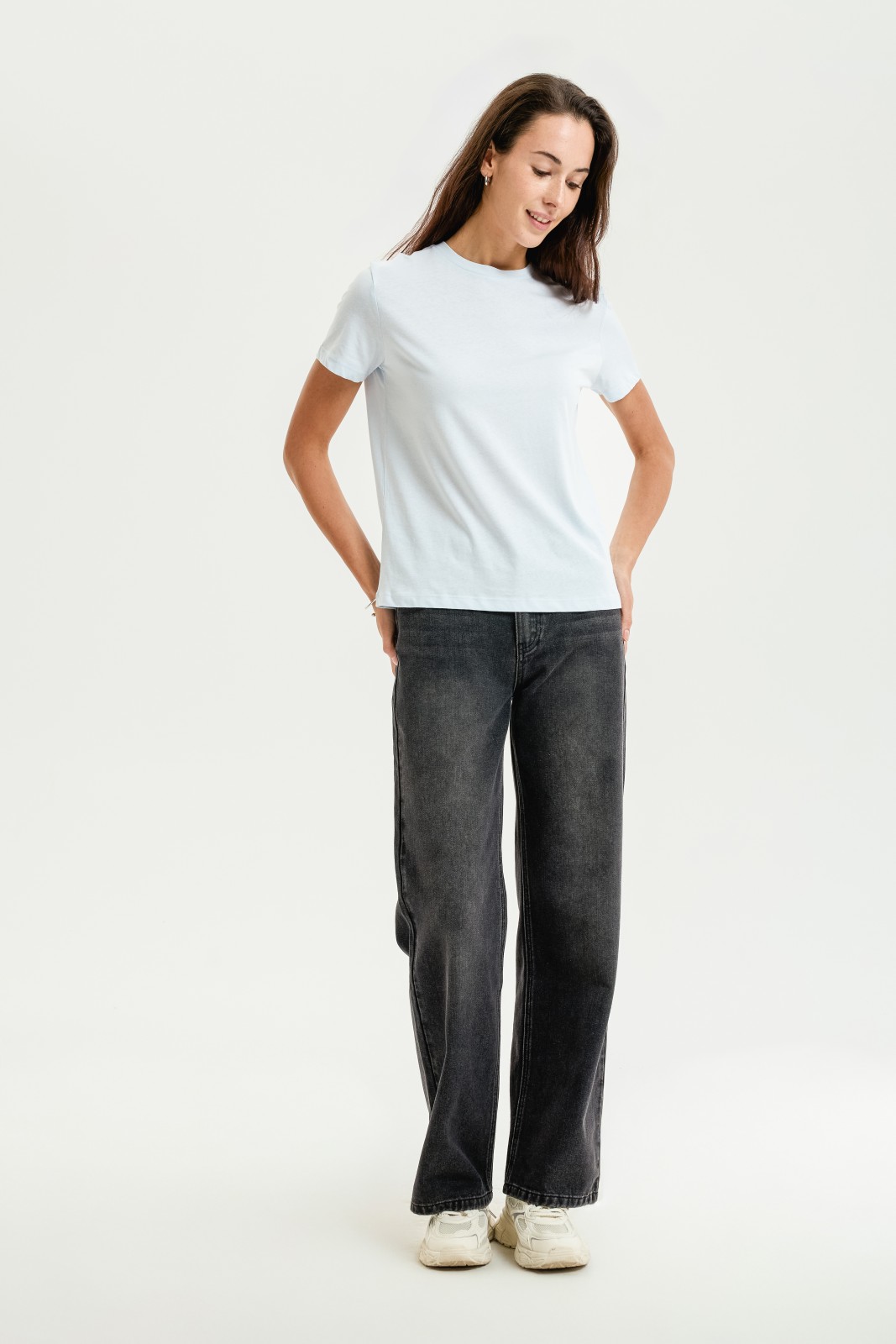 Футболка из хлопка однотонная