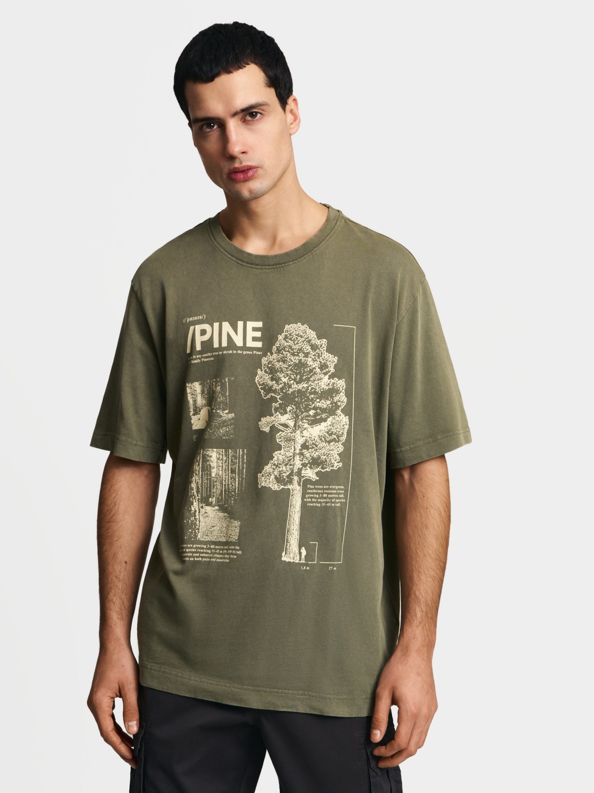 Футболка из хлопка с принтом