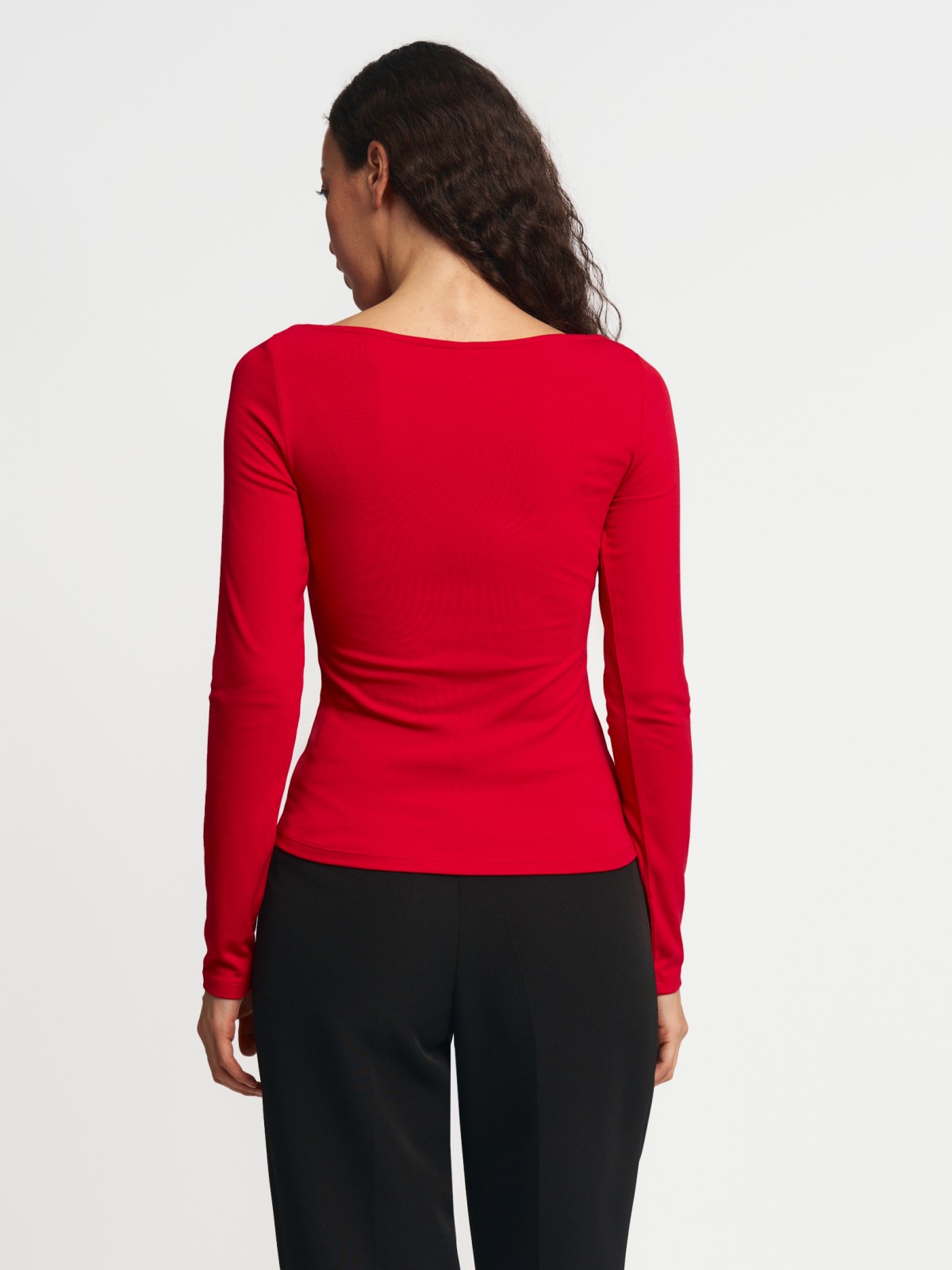 Трикотажный лонгслив из вискозы